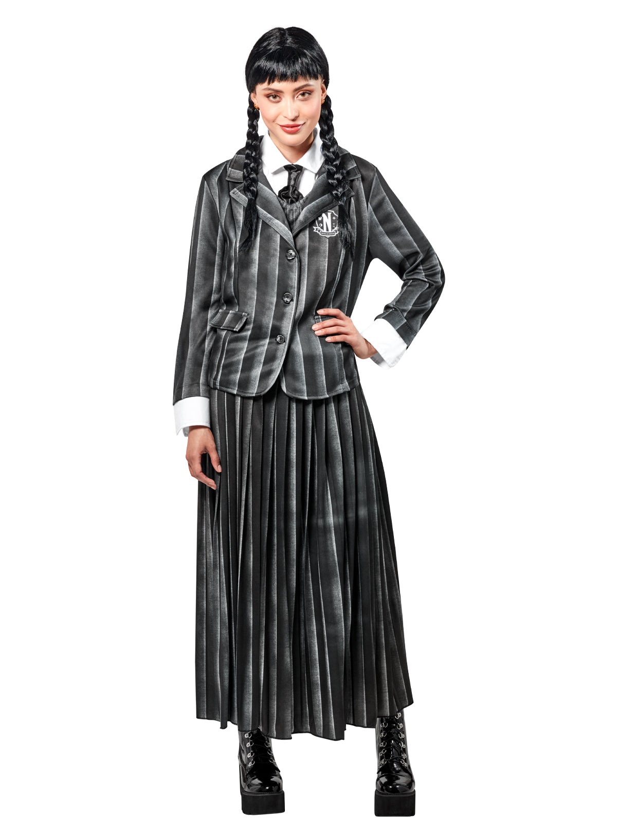 The Addams Family Wednesday Deluxe Women's Costumes (Available in 3 Sizes)