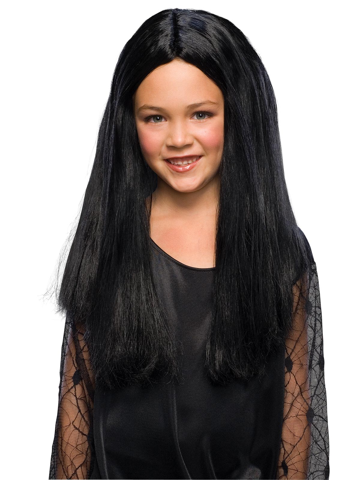 The Addams Family Morticia Kids Wig Costume Accessory