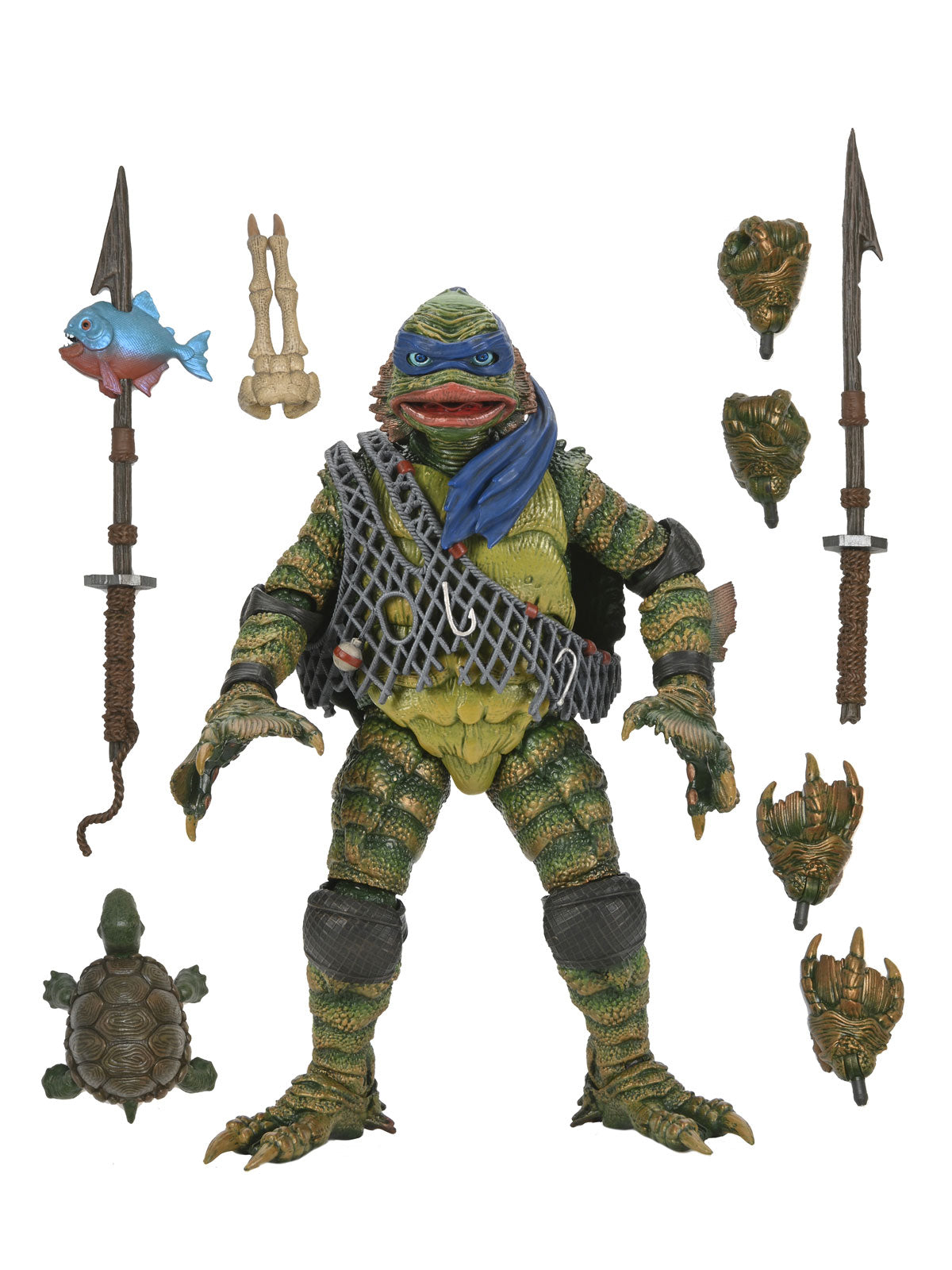 Tmnt Leonardo As The Creature & Universal Monsters 7" Action Figurine