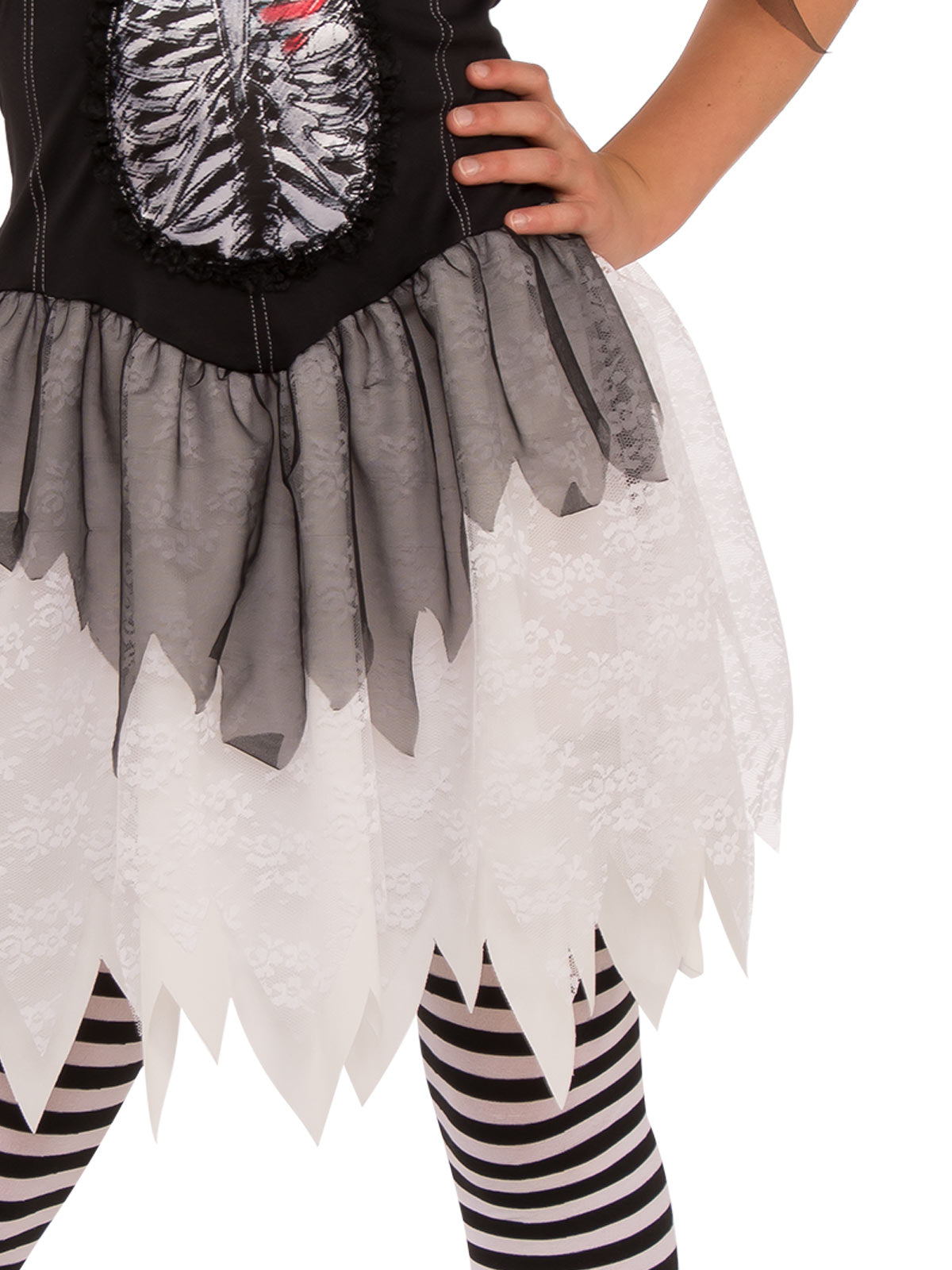 Day of the Dead Open Ribs Girl's Costumes (Available in 2 Sizes)