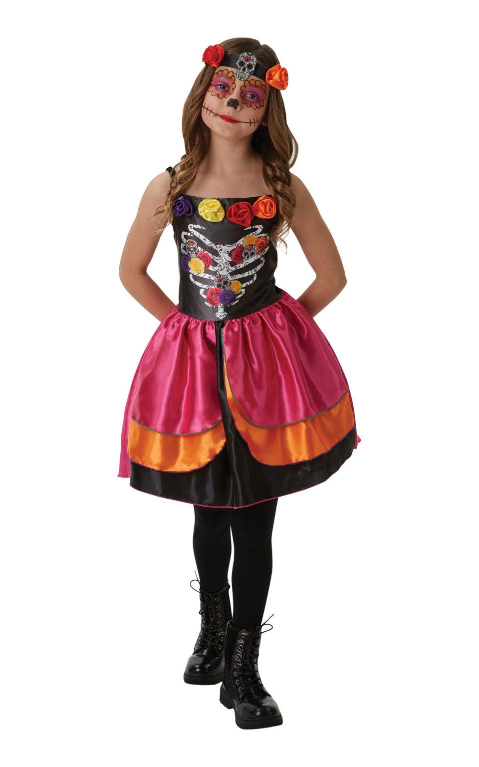 Sugar Skull Day Of The Dead Costume, Child