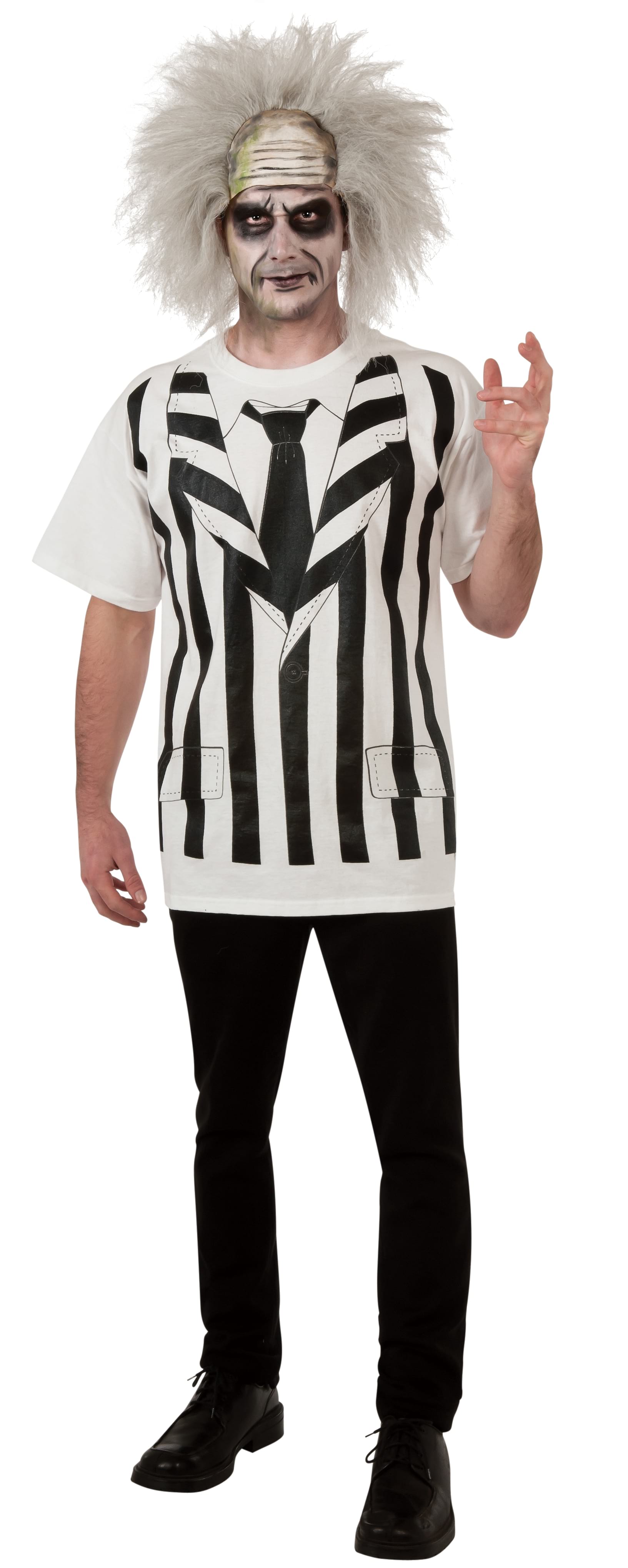 Beetlejuice Shirt & Wig, Adult