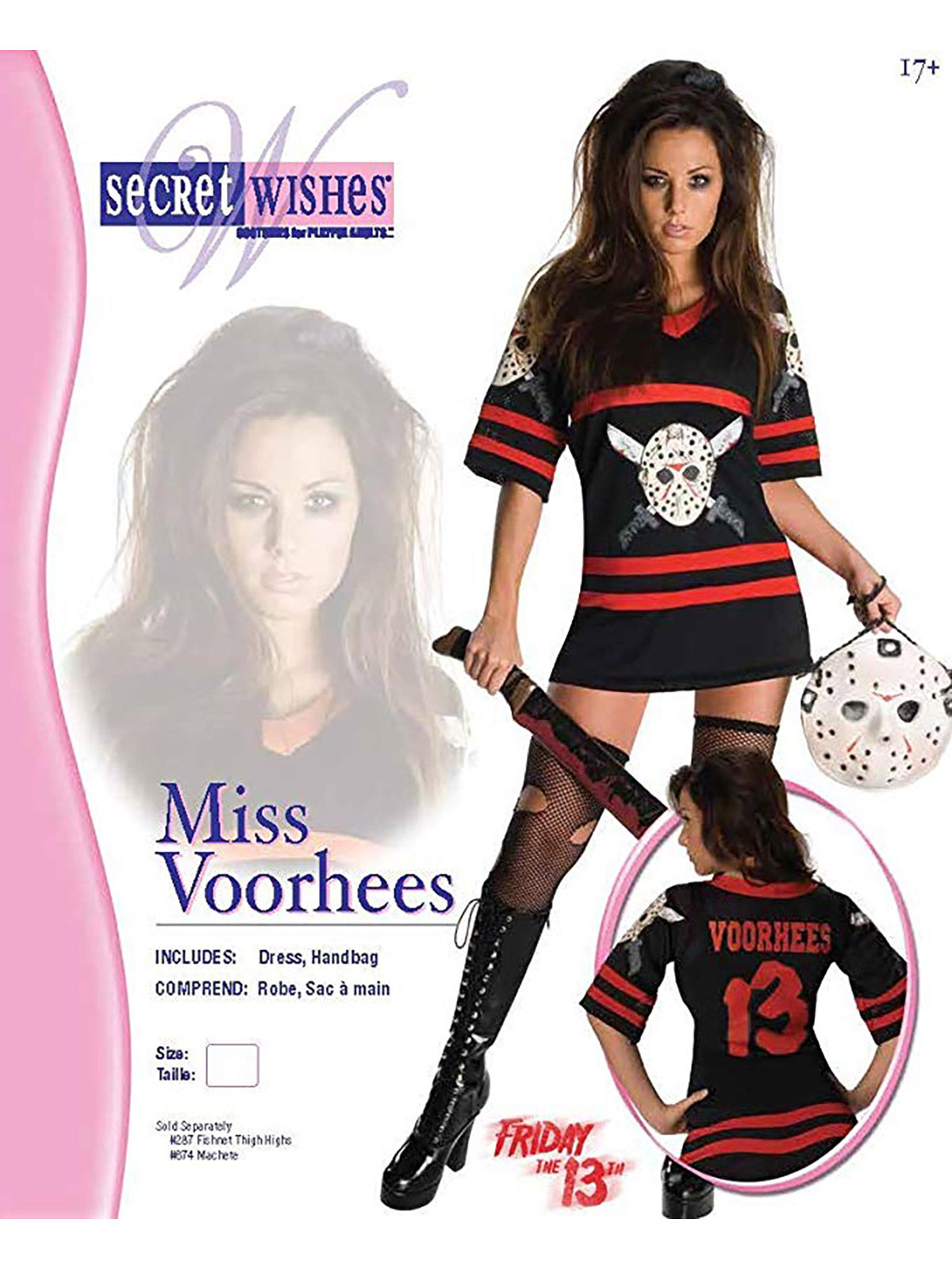 Friday The 13th Miss Voorhees Sexy Women's Costumes (Available in 4 Sizes)