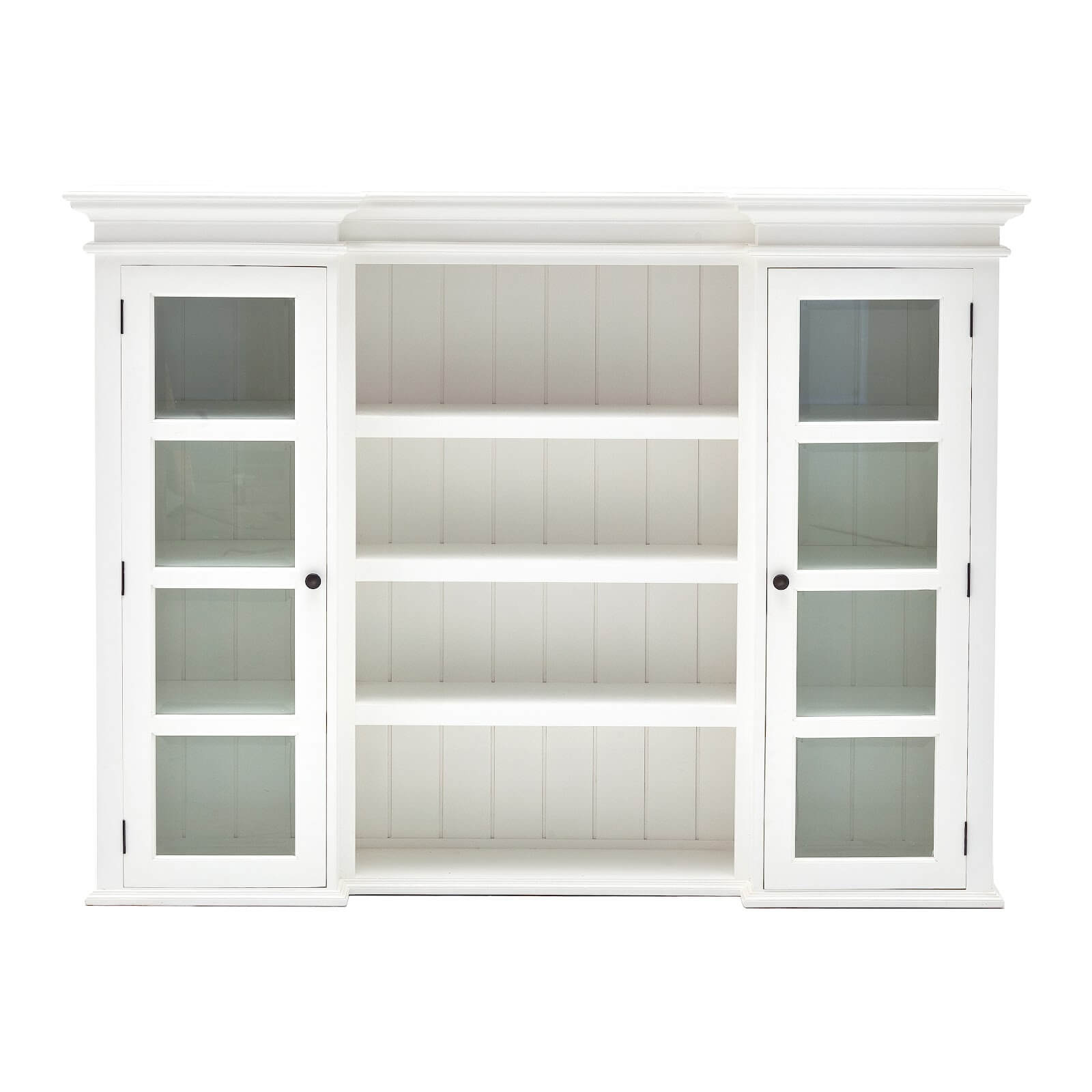 Classic Farmhouse Hutch Cabinet with 8 Drawers 2 Doors 4 Baskets 4 Shelves