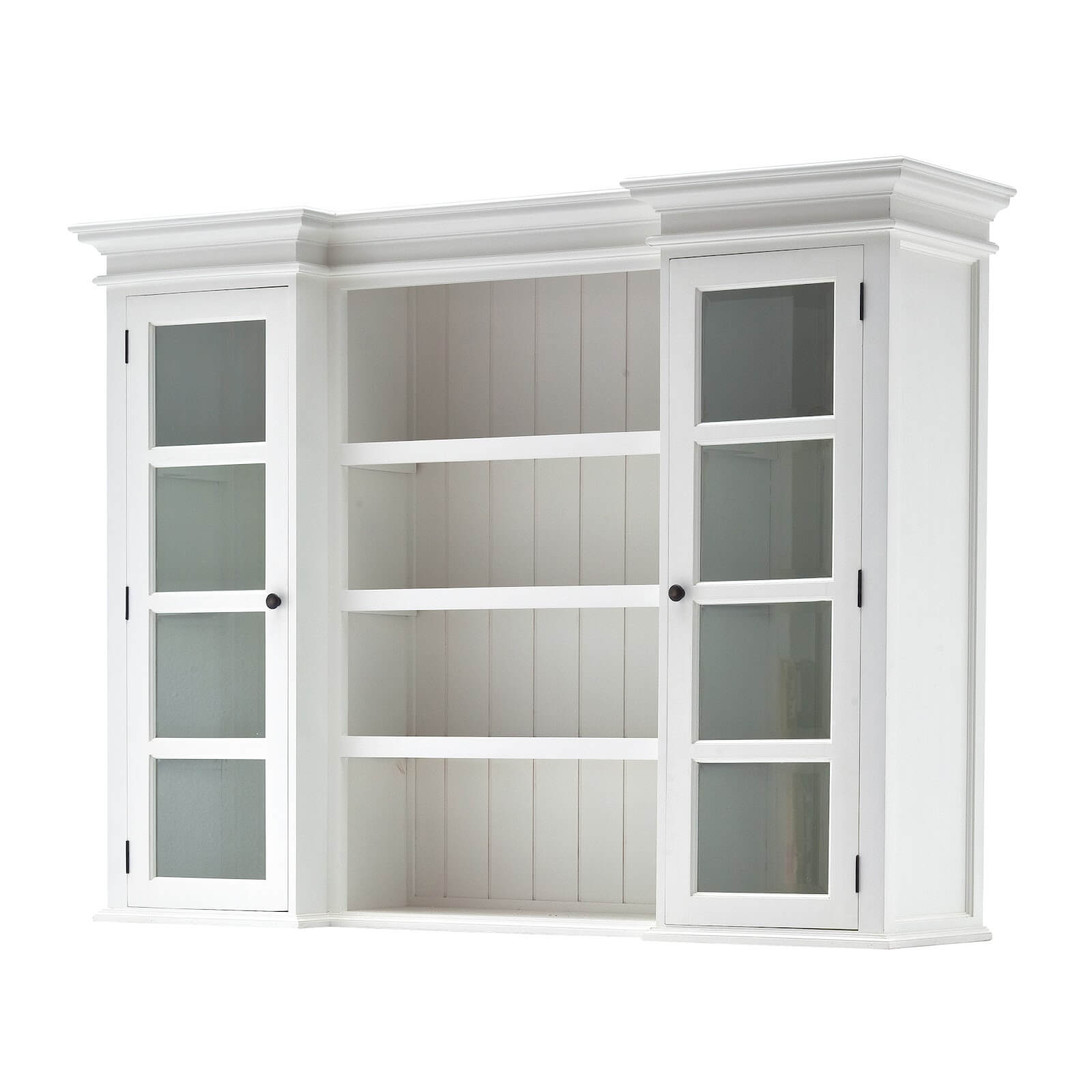 Classic Farmhouse Hutch Cabinet with 8 Drawers 2 Doors 4 Baskets 4 Shelves