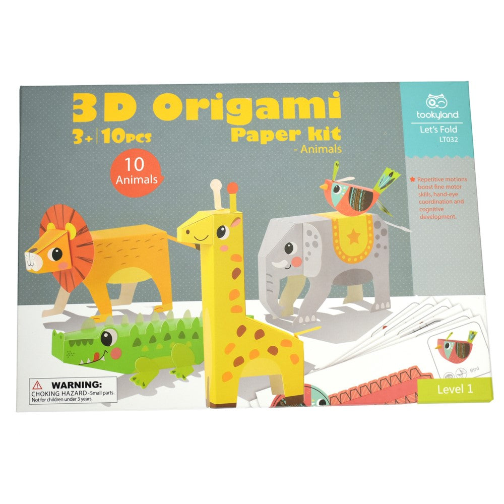 3D Origami Paper Craft Kit - Animals