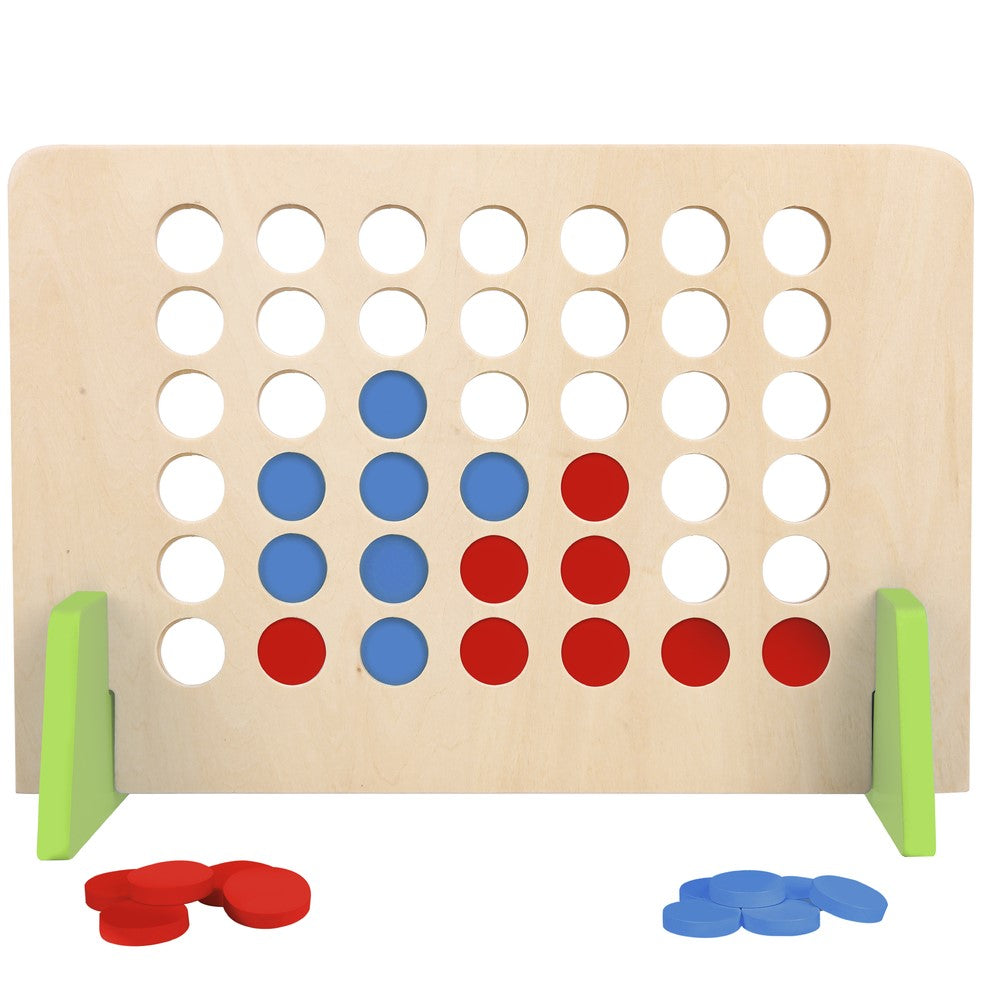 4 In A Row Wooden Family Game