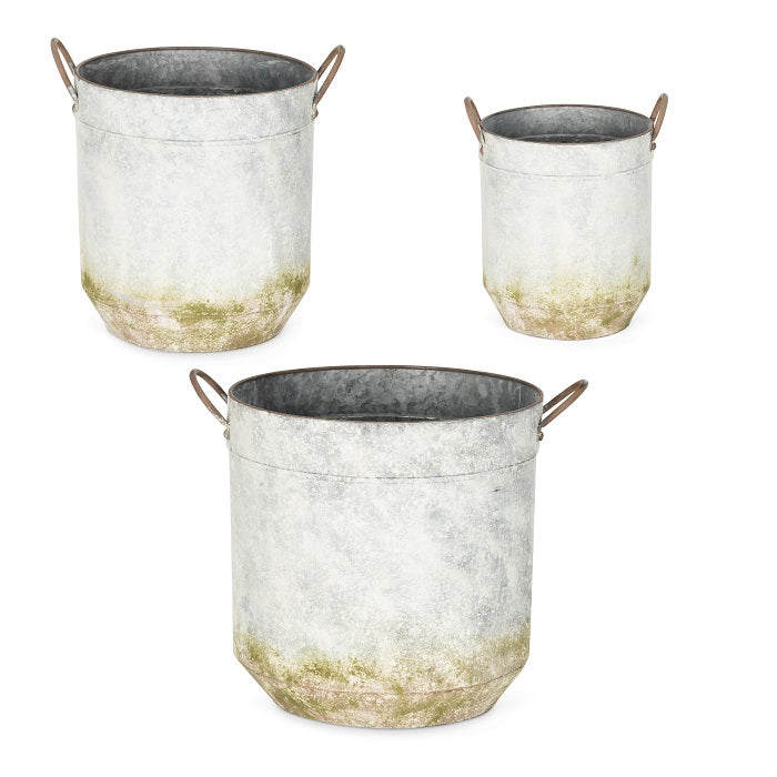 Set of 3 Nesting Milk Container Plant Pots