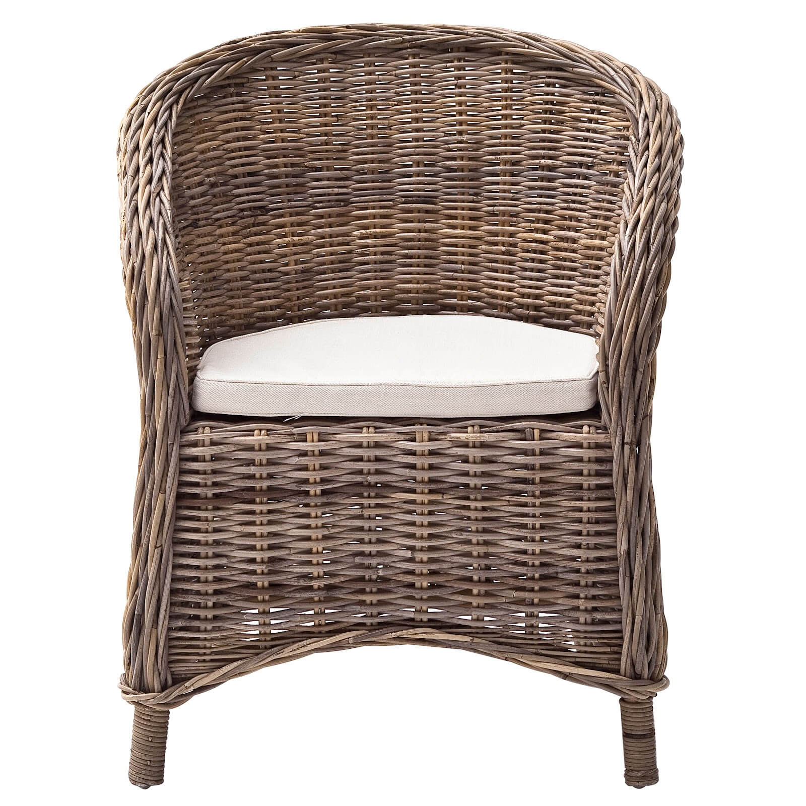 Classic Design Wicker Cozy Armchair (Set of 2)