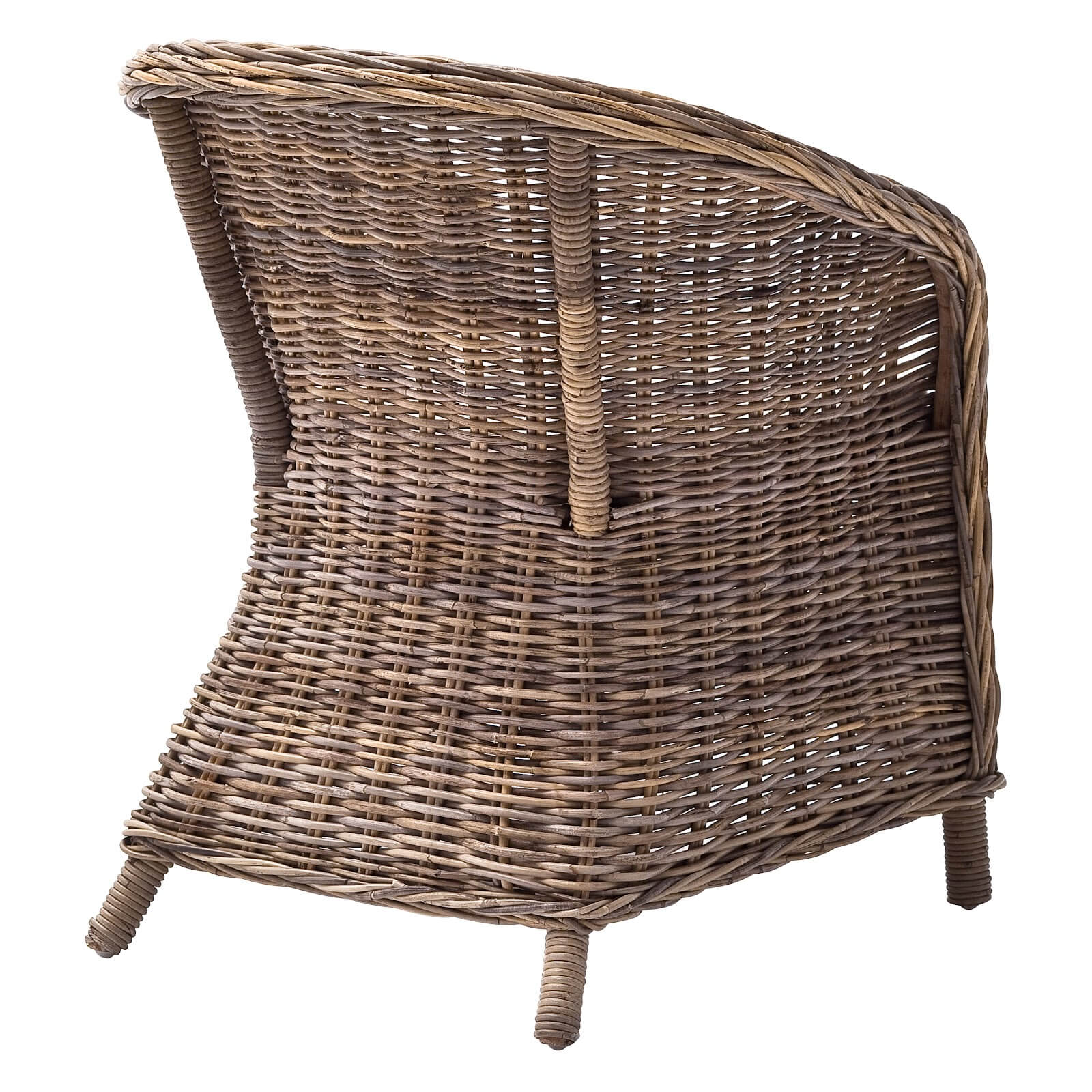 Classic Design Wicker Cozy Armchair (Set of 2)