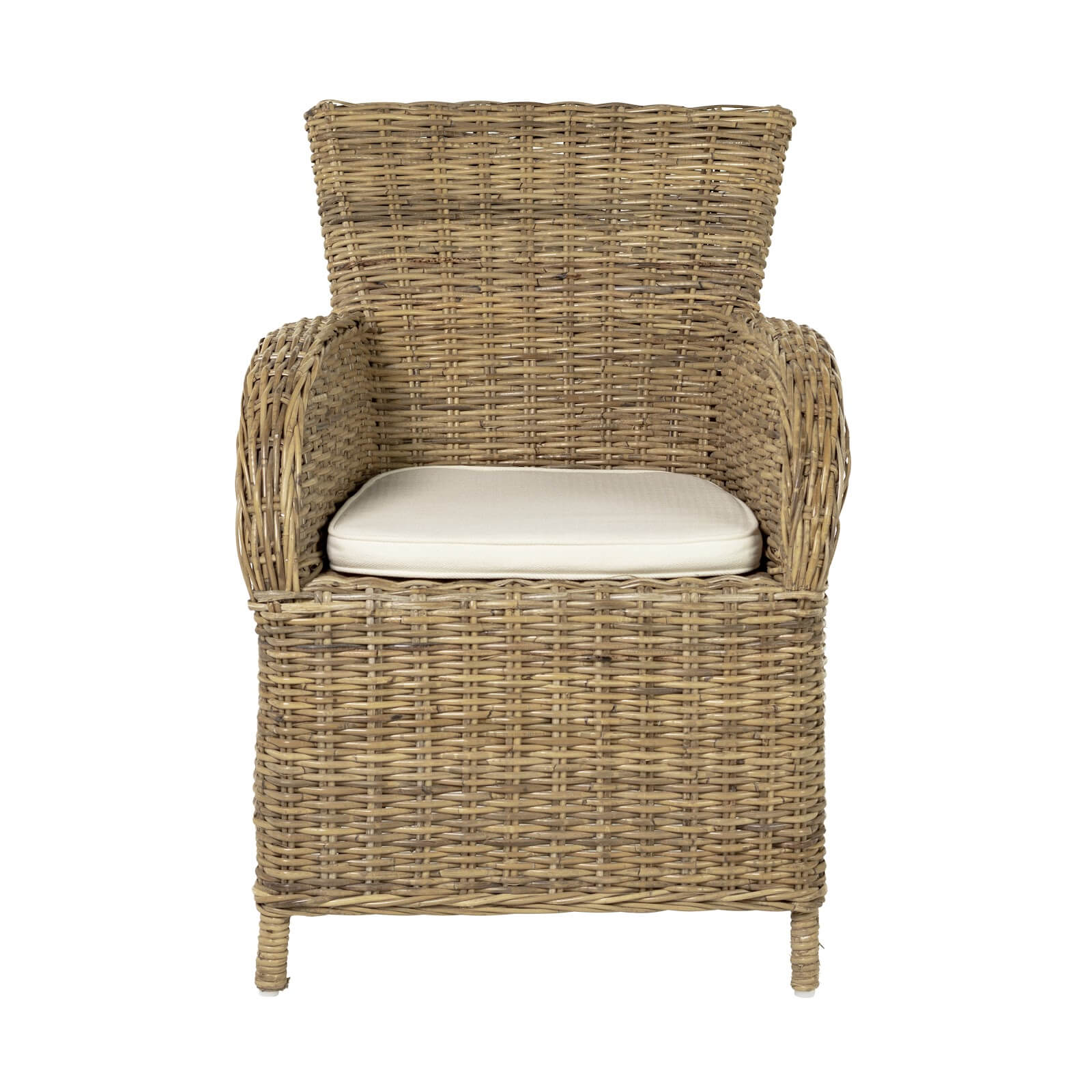 Bastion Classic Design Wicker Armchair (Set of 2)