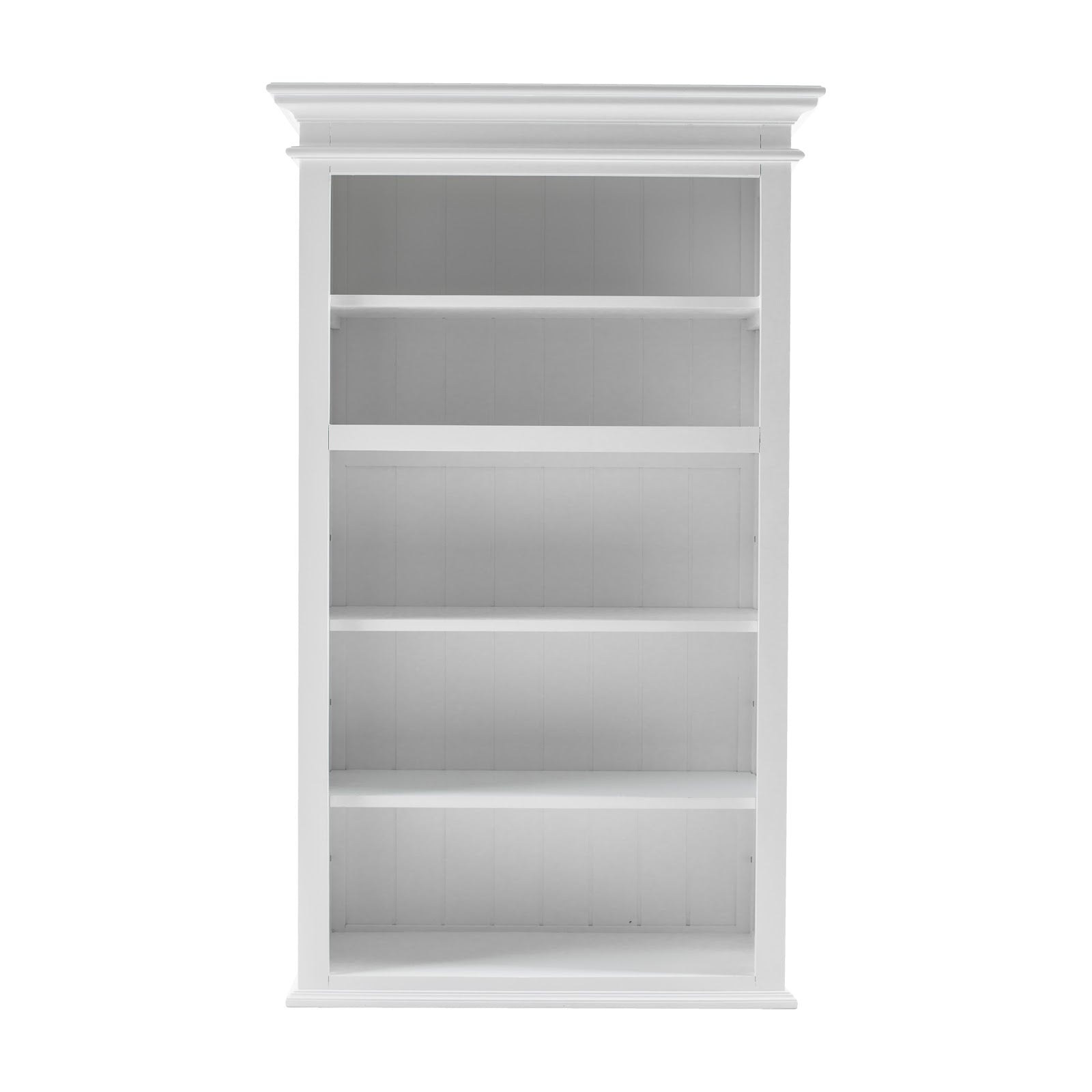 Solo Kitchen Hutch Unit 2 Doors 5 Shelves (3 Adjustable) White