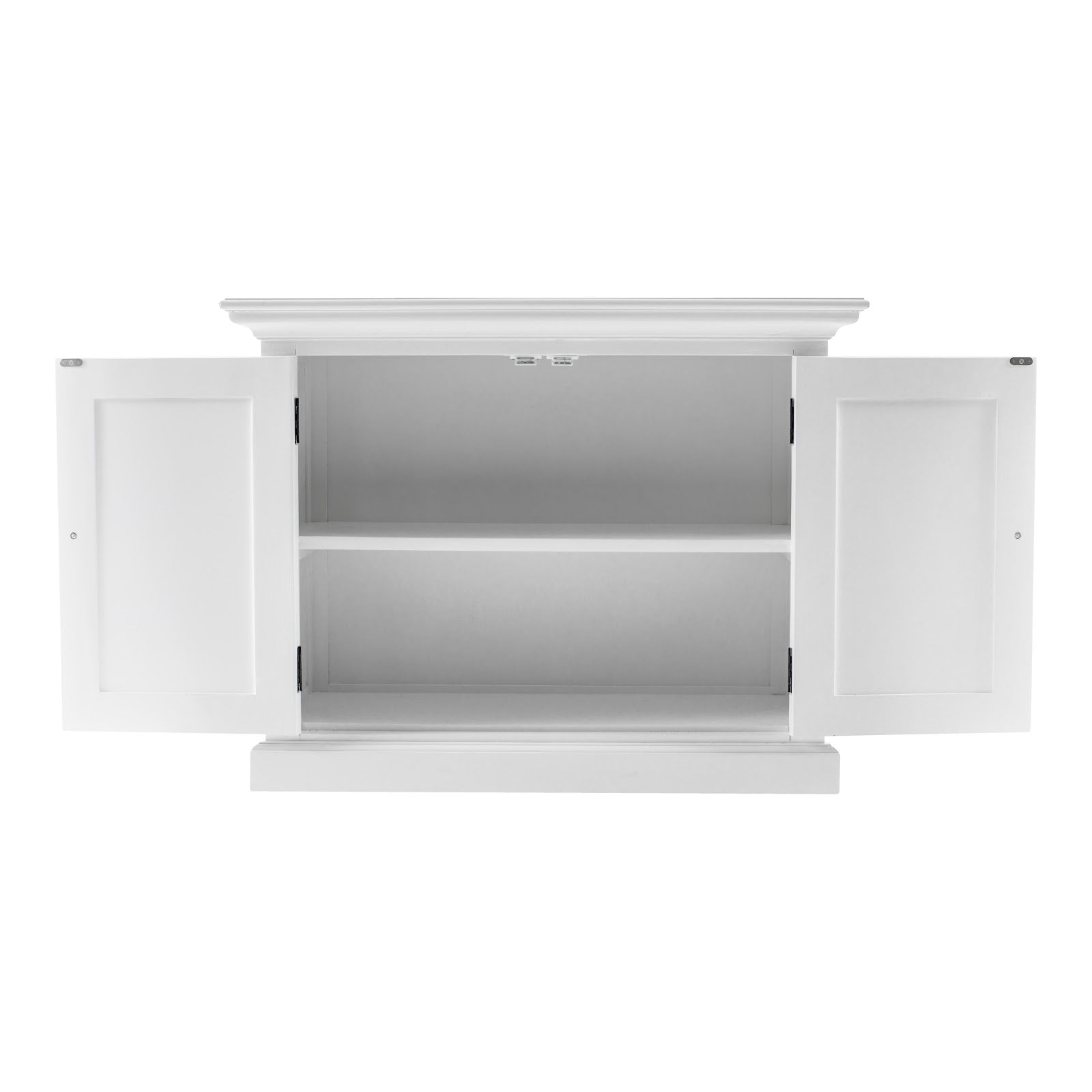 Solo Kitchen Hutch Unit 2 Doors 5 Shelves (3 Adjustable) White