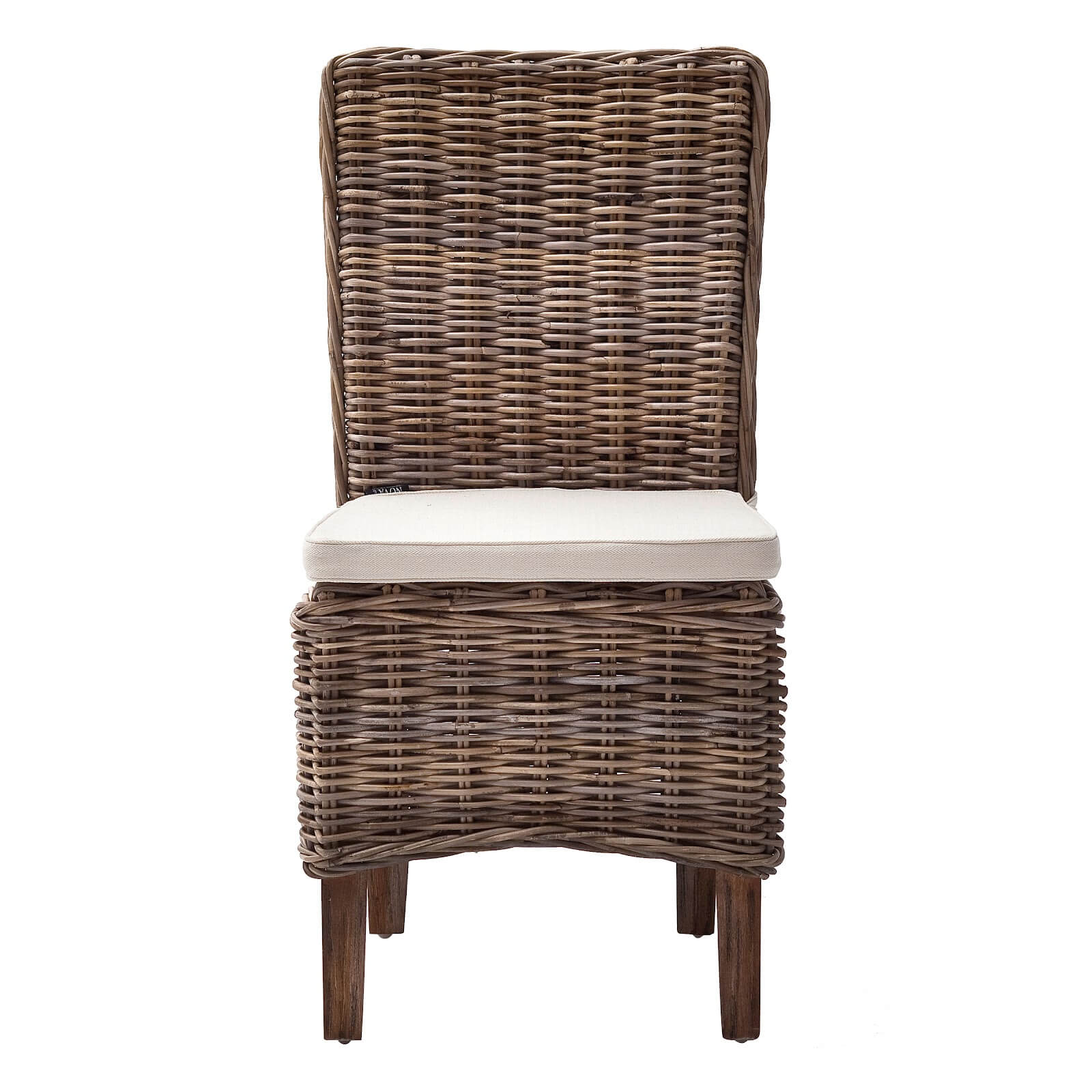 Marion Classic Design Wicker Armless Dining Chair (Set of 2)