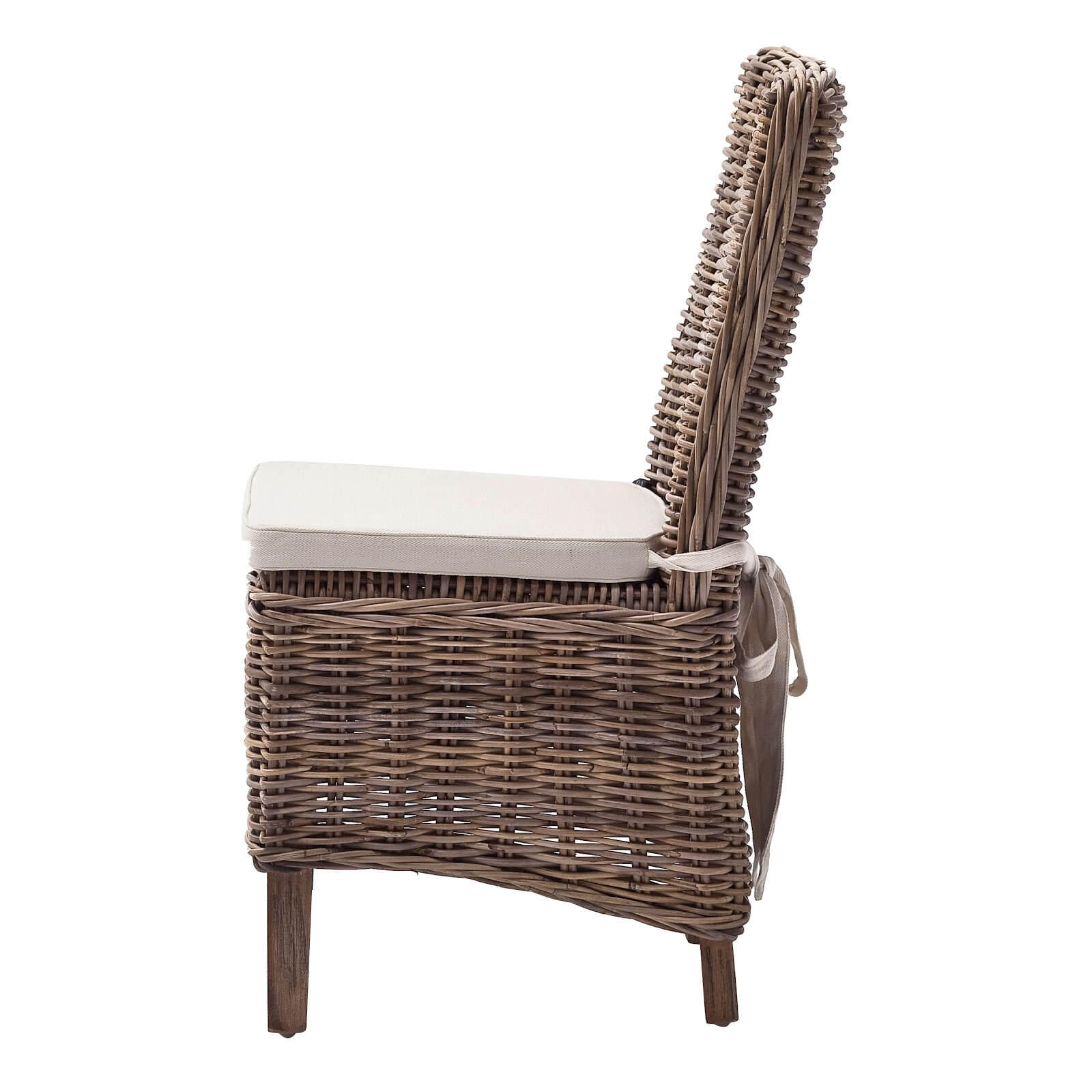 Marion Classic Design Wicker Armless Dining Chair (Set of 2)