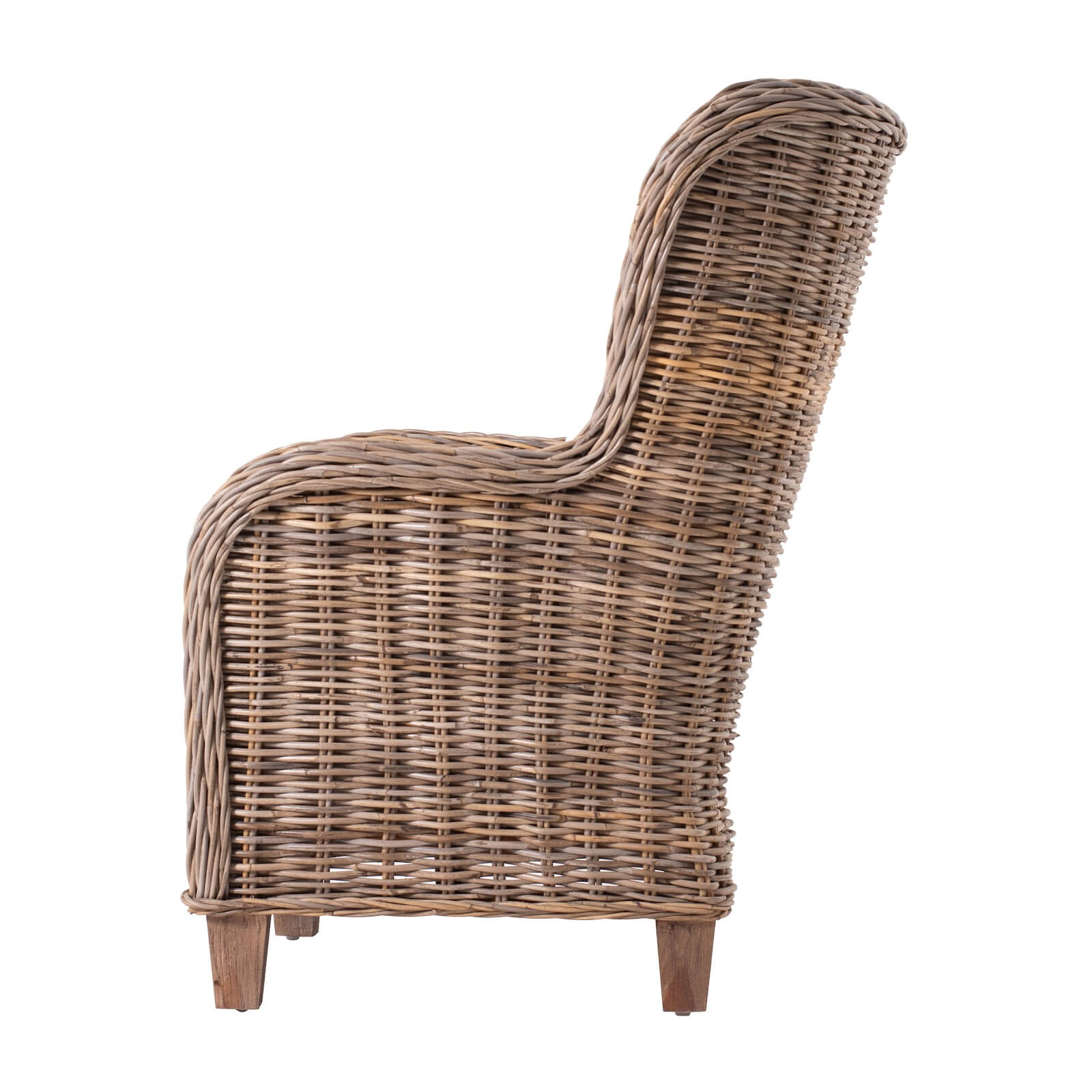 Wingback Classic Rattan Armchair - King Size