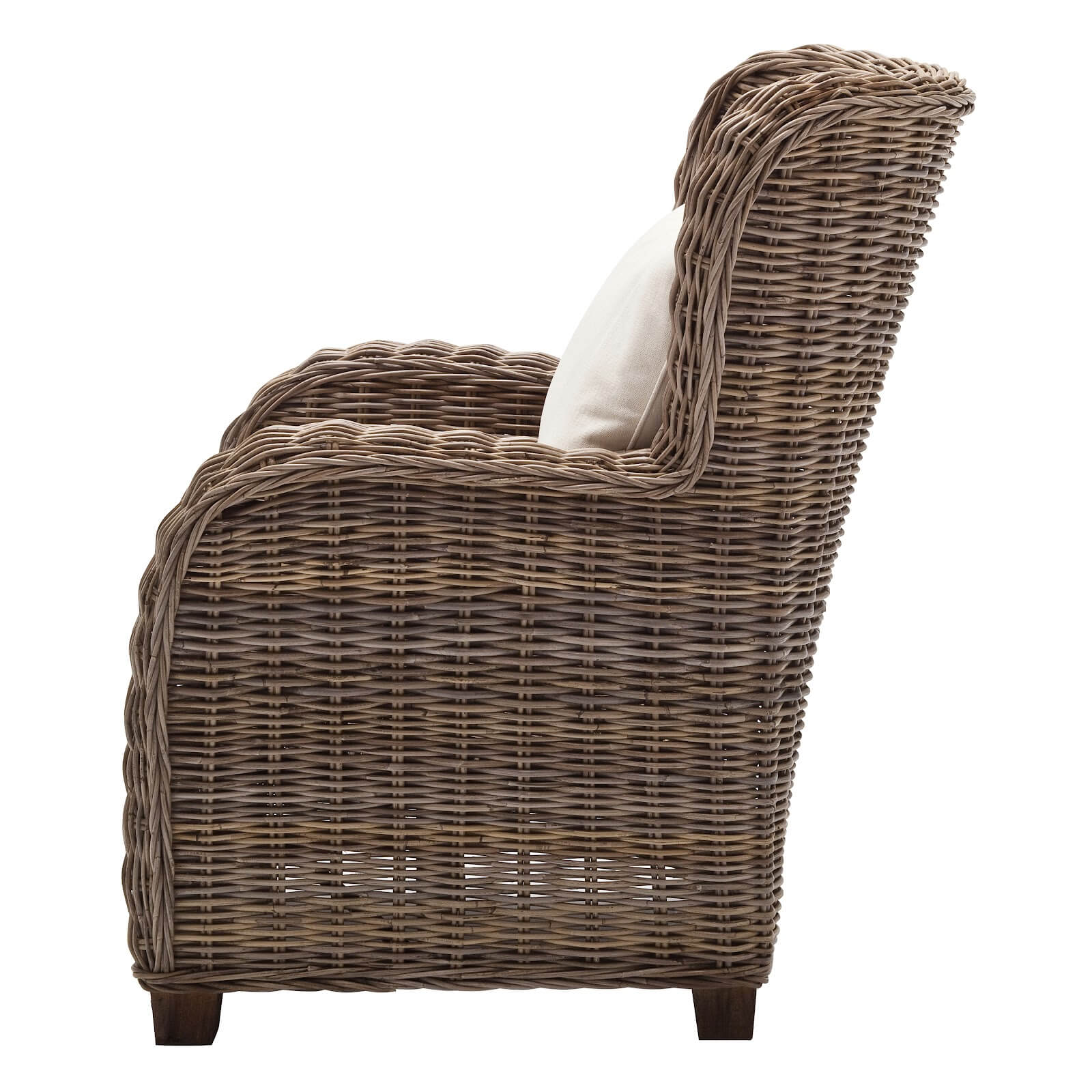 Wingback Classic Rattan Armchair - Queen Size