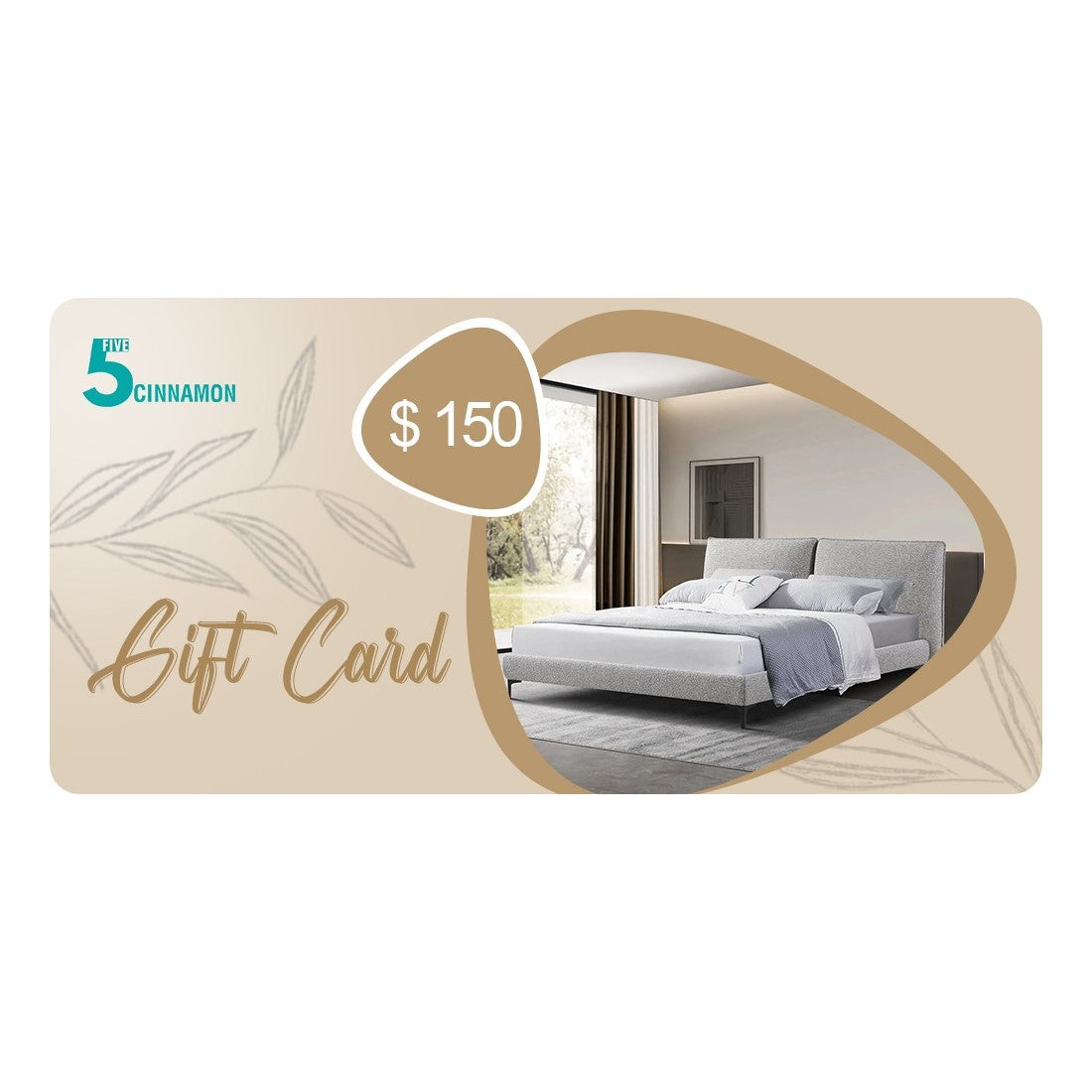 Five Cinnamon eGift Cards (Select from 6 Denominations)