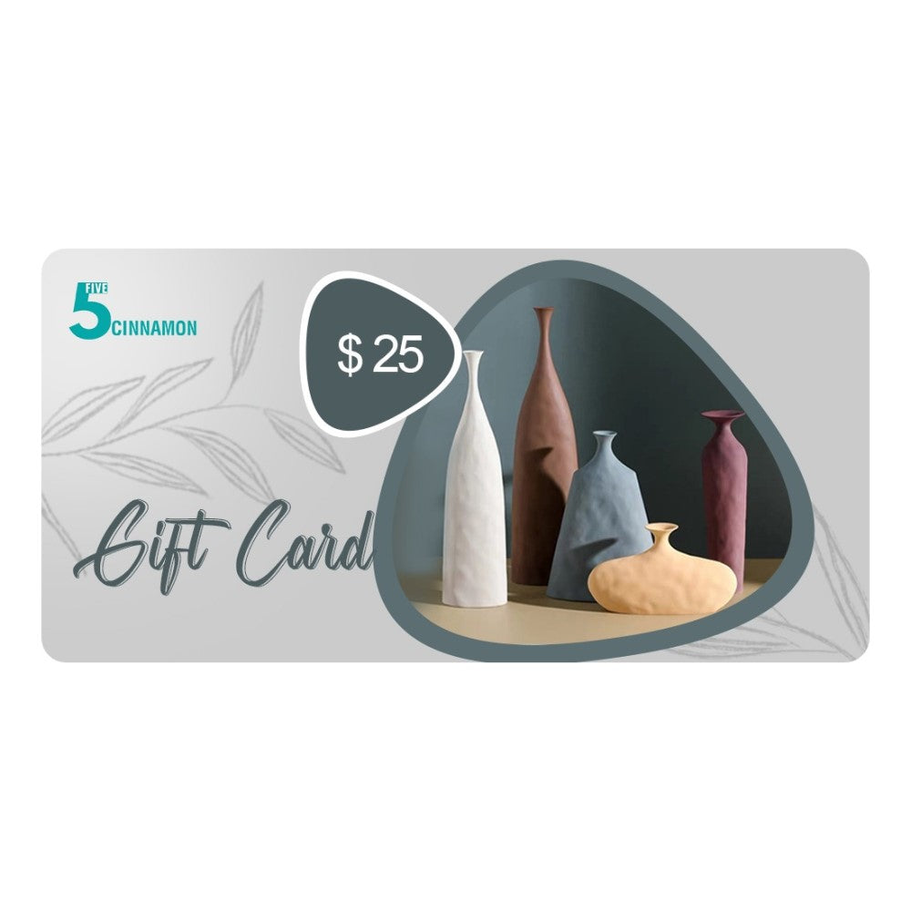 Five Cinnamon eGift Cards (Select from 6 Denominations)