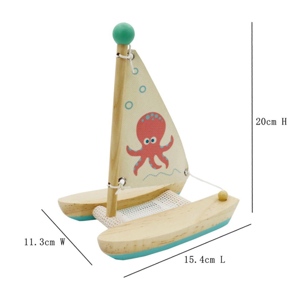 Wooden Water Play Catamaran