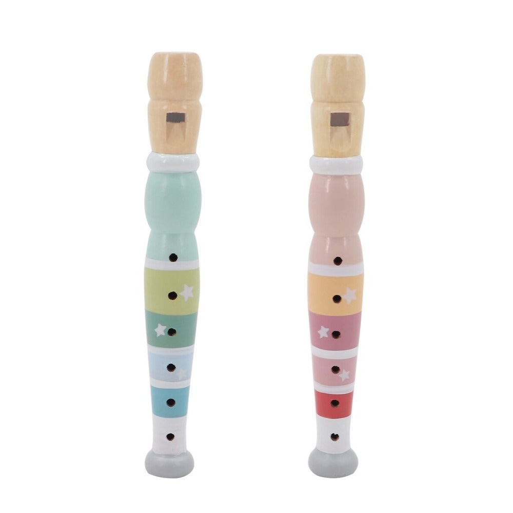 Kids Wooden Recorder Piccolo Musical Instrument (Sent at Random)