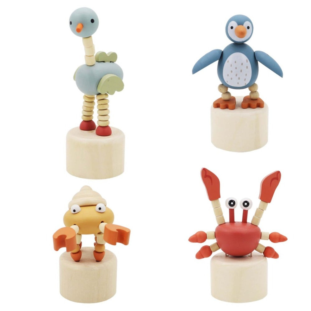 Kids Wooden Dancing Sea Animal Toy (Sent AT Random)