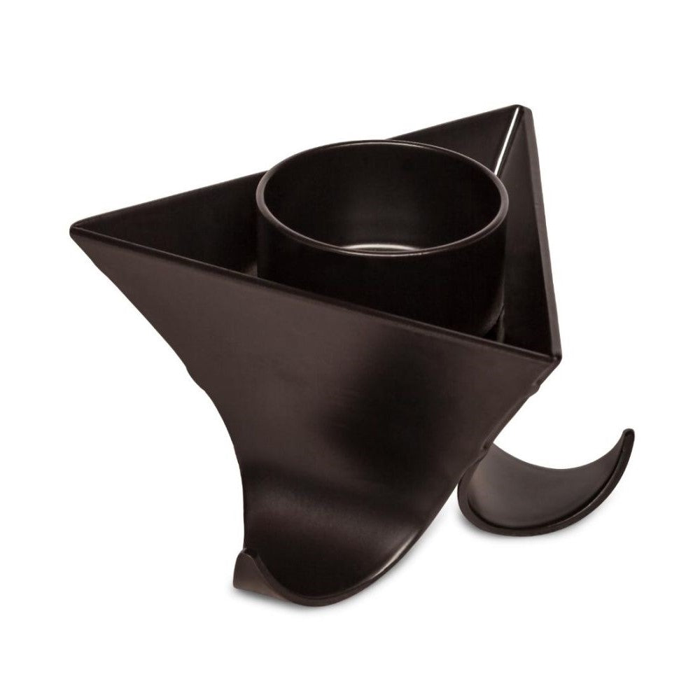 Set of 3 Decorative Black Tealight Candle Holders