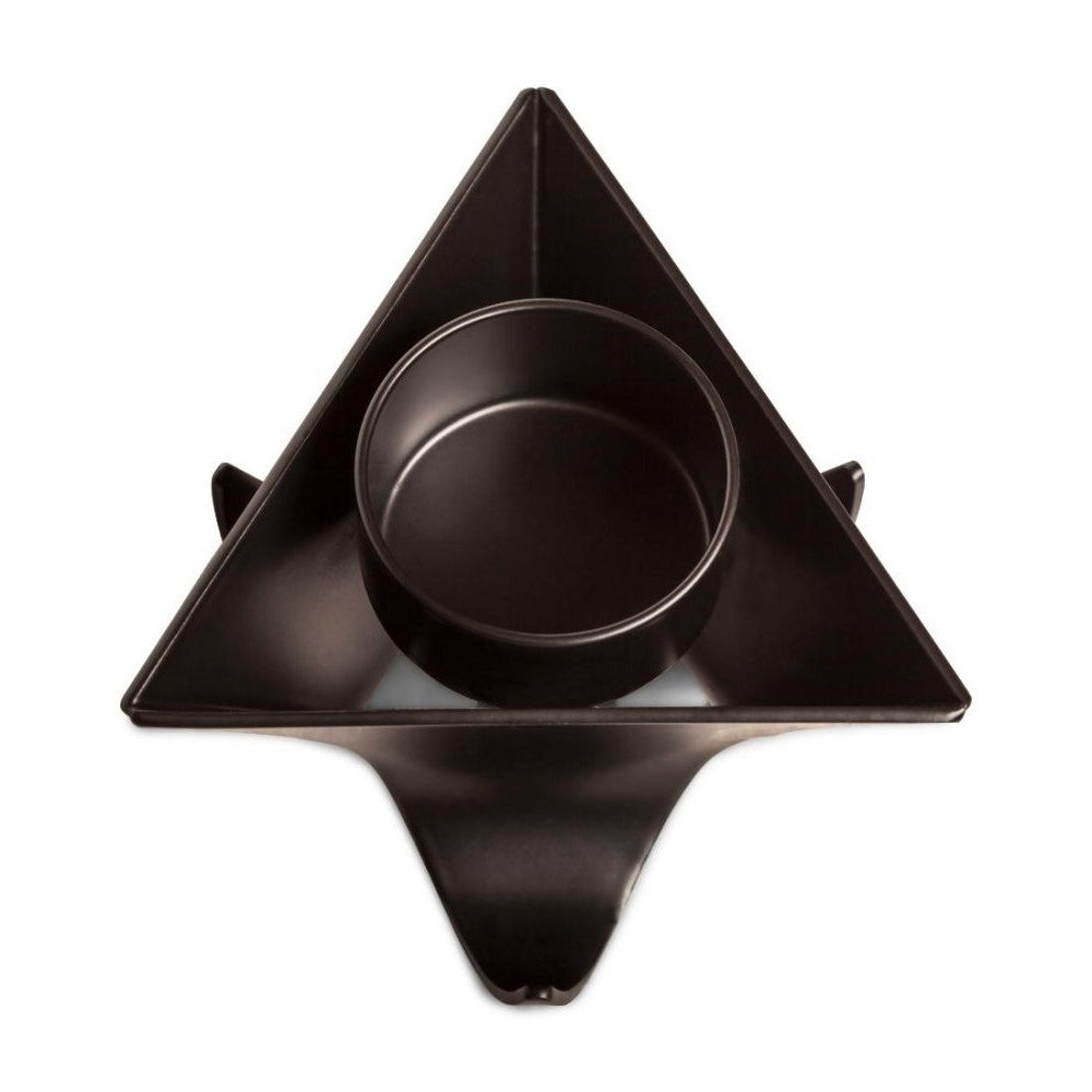 Set of 3 Decorative Black Tealight Candle Holders