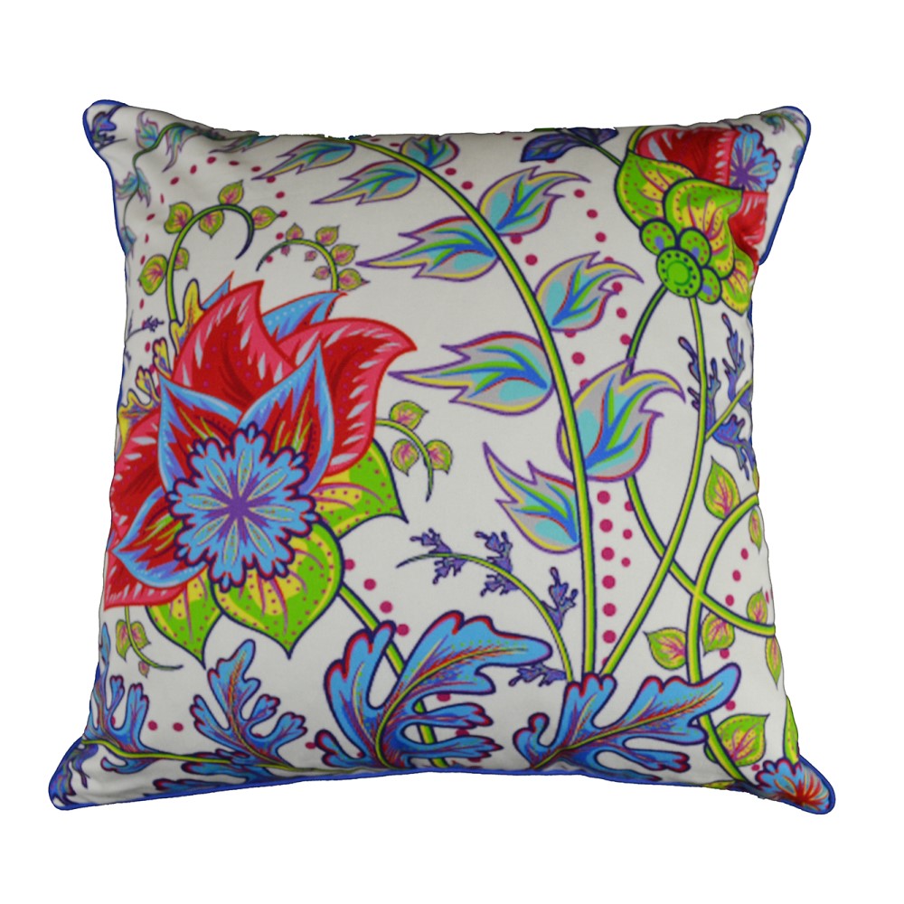 Floral Pattern Cushion With Recycled Fill 45 X 45cms