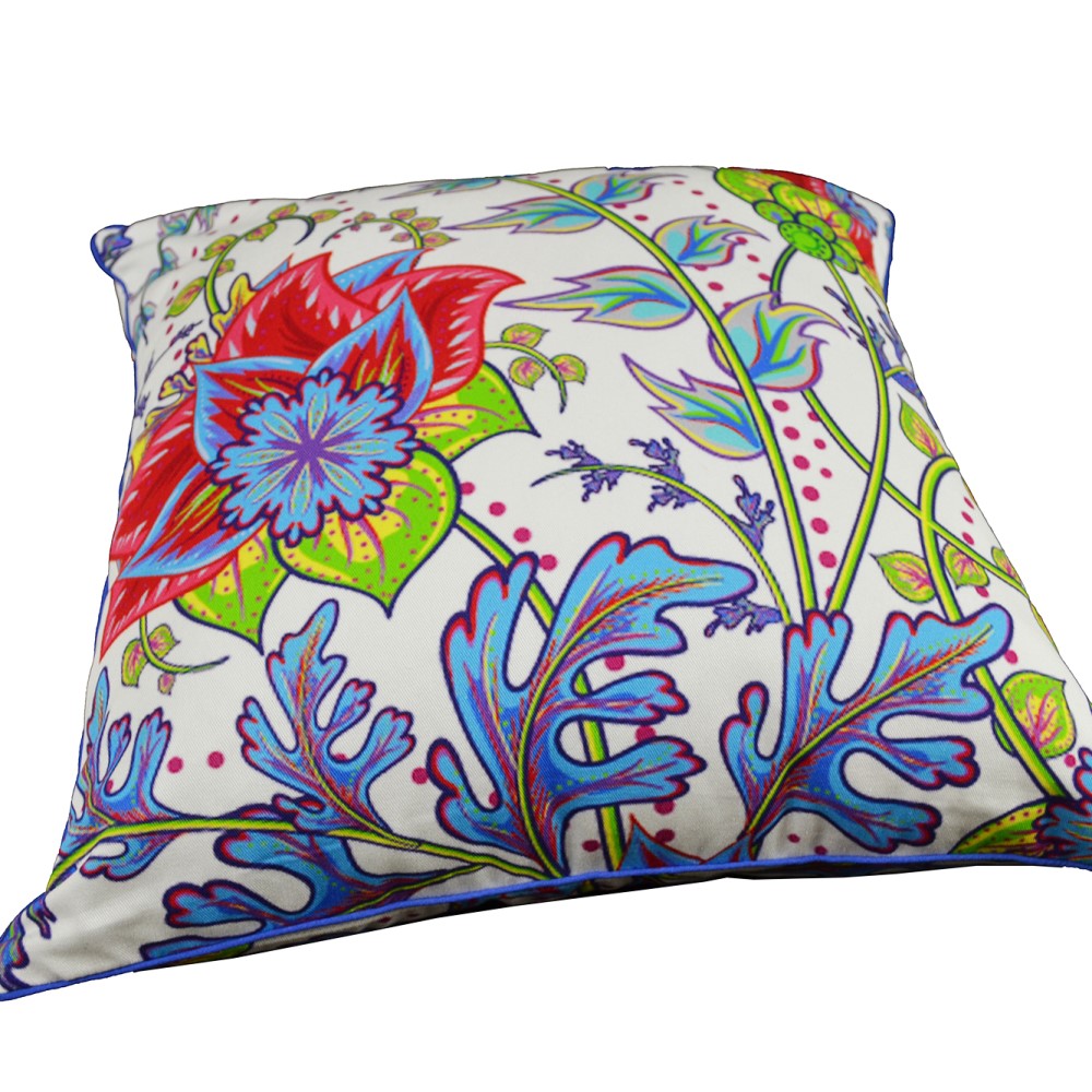 Floral Pattern Cushion With Recycled Fill 45 X 45cms