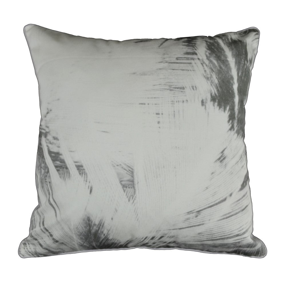 Grey Tone Feather Cushion With Recycled Fill 45 X 45cms