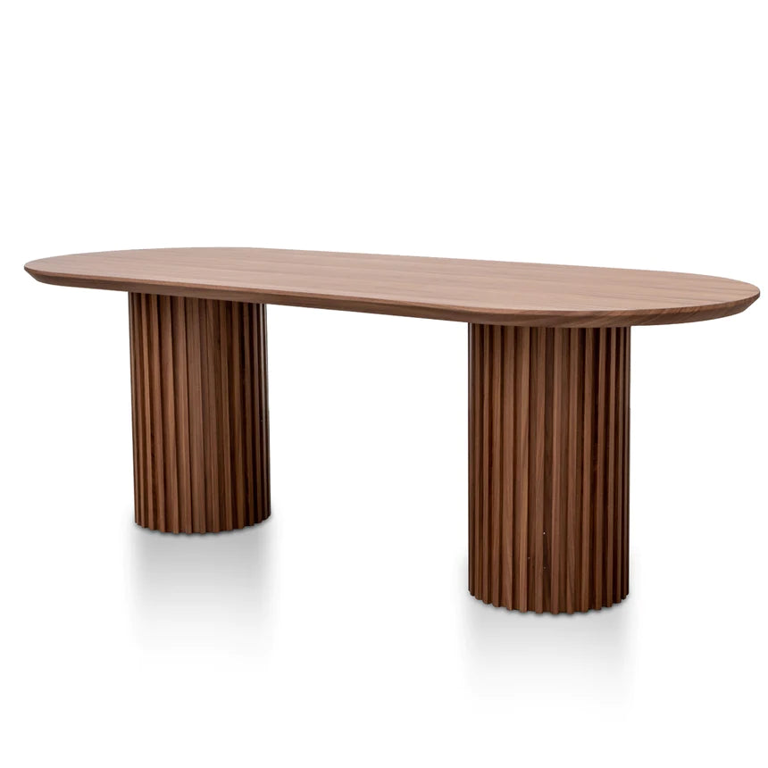 Sleek Urban Dining Table 220cms - Walnut