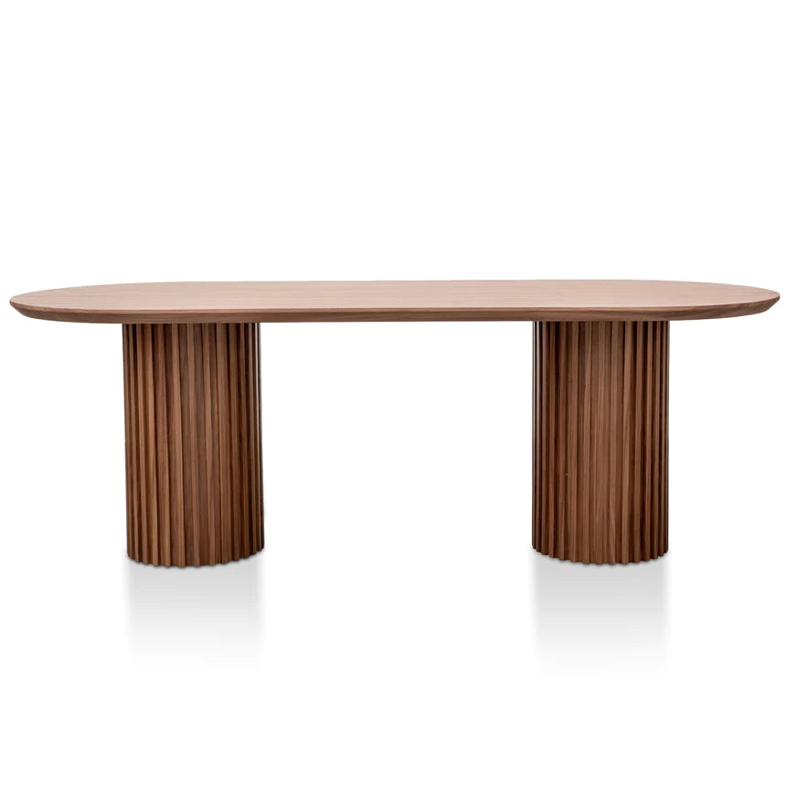 Sleek Urban Dining Table 220cms - Walnut