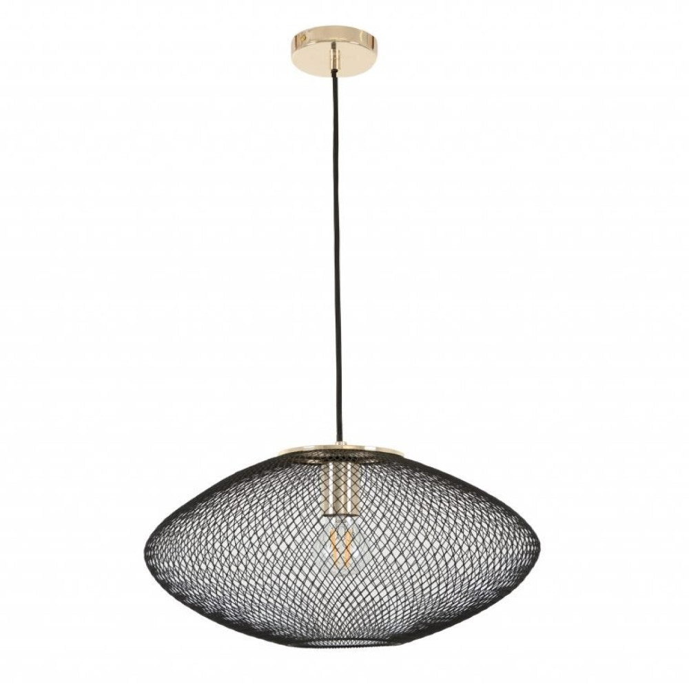 Modern Steel Celestial Glow Pendant Light - Black (Available in 2 Sizes)