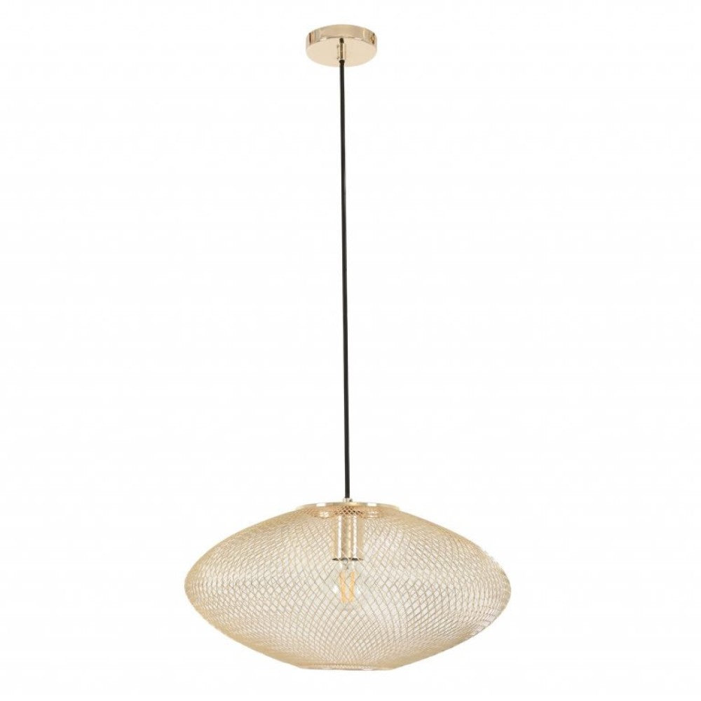 Modern Steel Celestial Glow Pendant Light - Gold (Available in 2 Sizes)