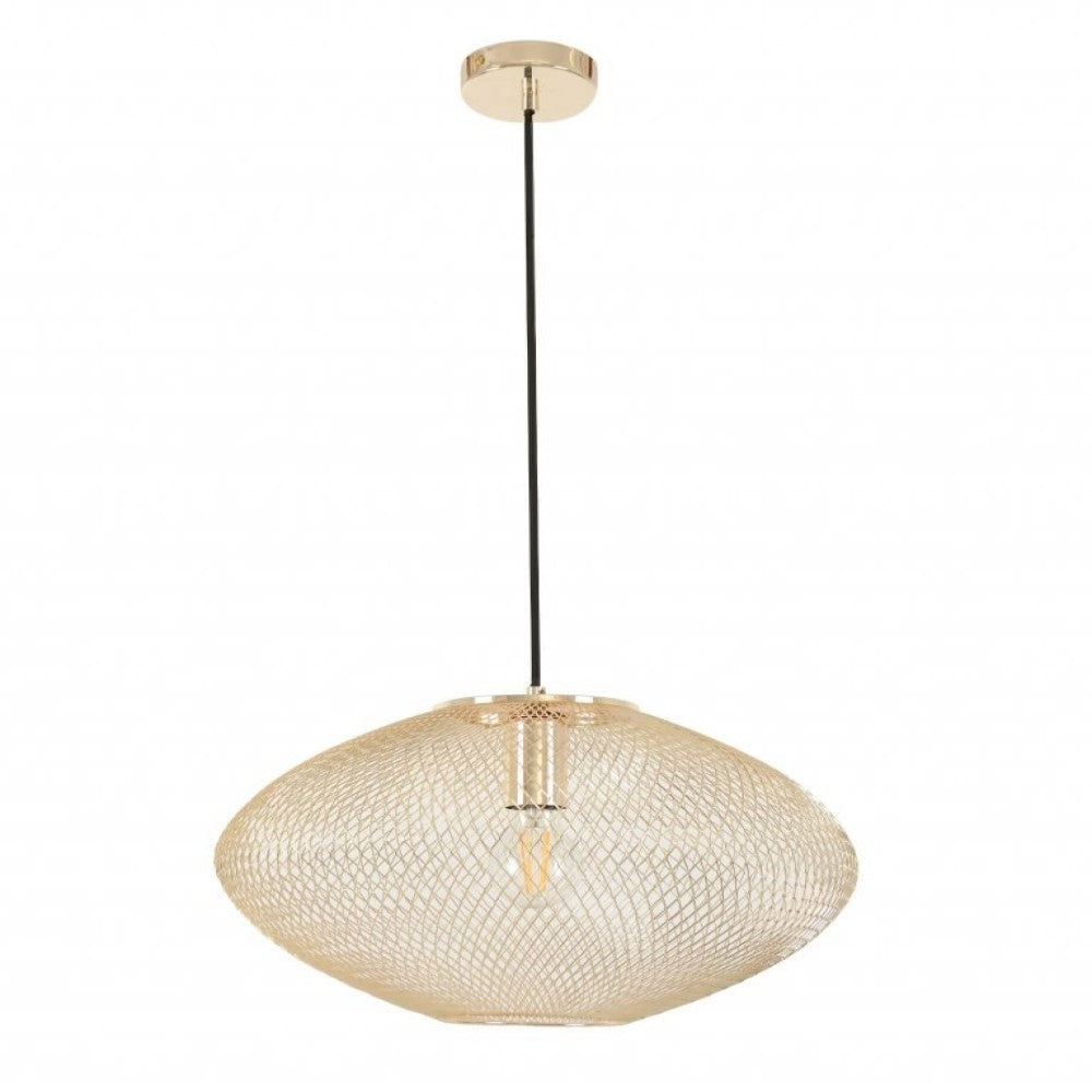 Modern Steel Celestial Glow Pendant Light - Gold (Available in 2 Sizes)