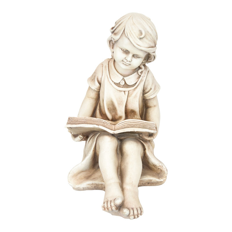 Sitting Girl Reading Statue