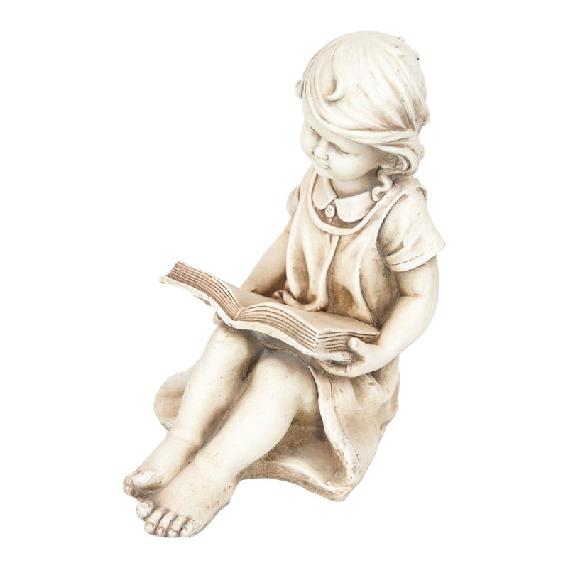 Sitting Girl Reading Statue