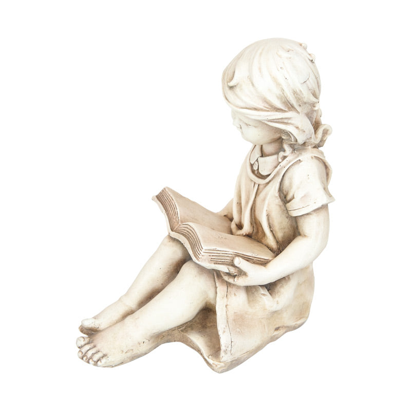 Sitting Girl Reading Statue