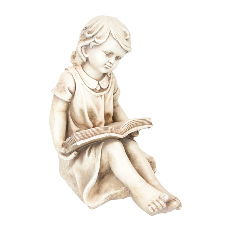 Sitting Girl Reading Statue