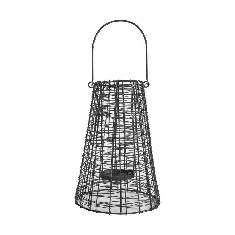 Captivating Candlelight Metal Craft Lantern Black (Available in 2 Sizes)