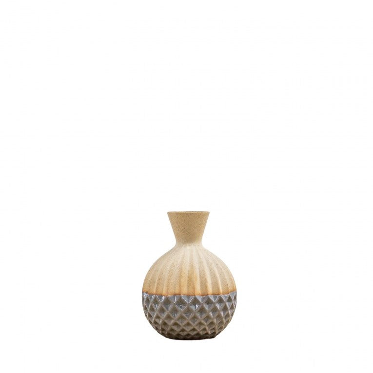 Ceramic Vase with Dual Textured Appeal (Available in 2 Sizes)