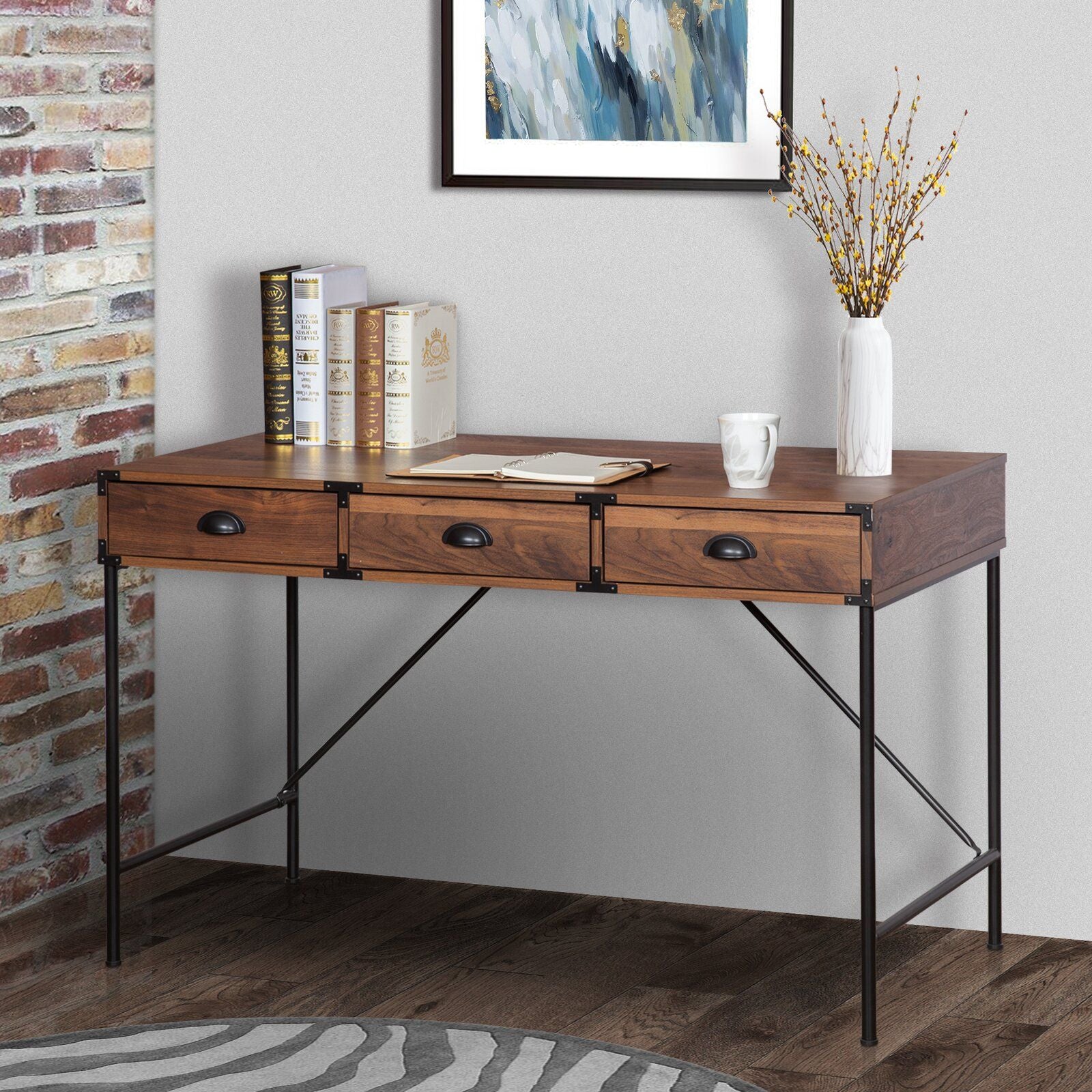 Contemporary 3-Drawer Writing Desk for Modern Living