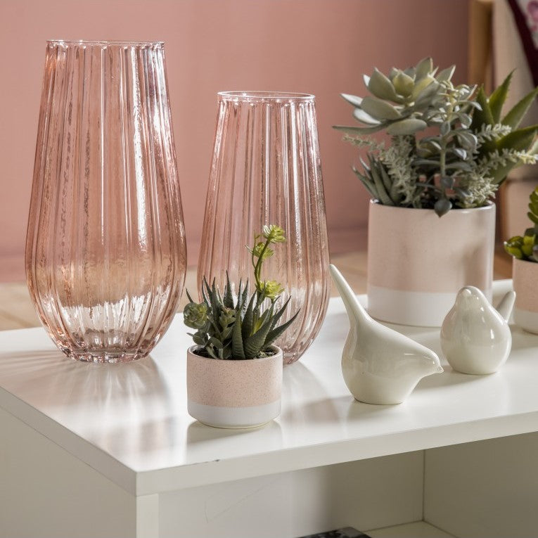 Modern Pink Vase for Statement Floral Displays (Available in 2 Sizes)