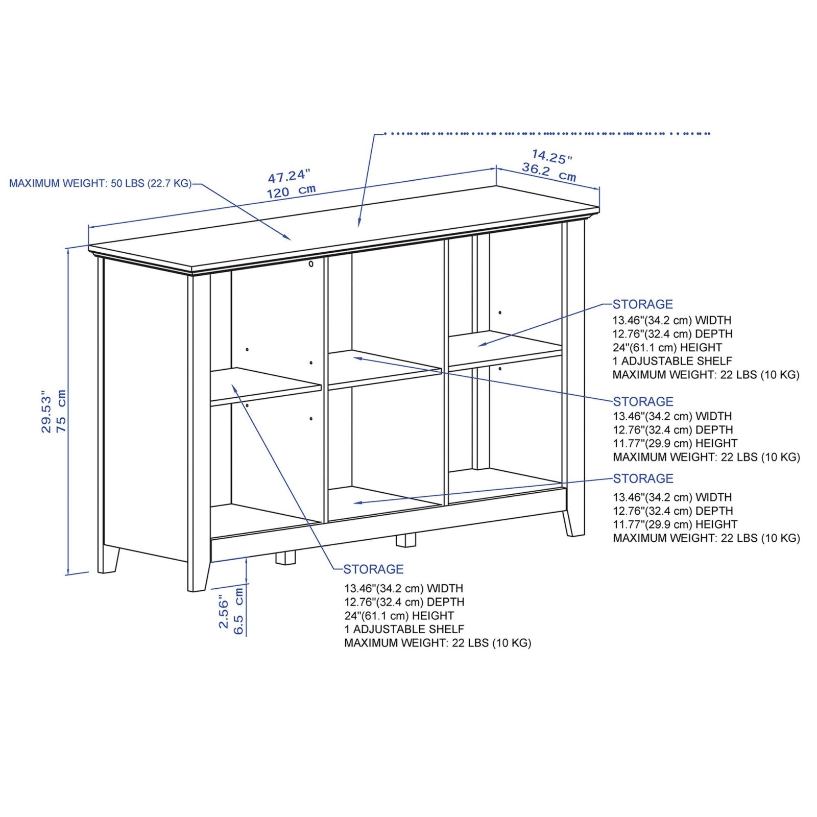 Showcase Your Style with a 6-Cube Display Cabinet