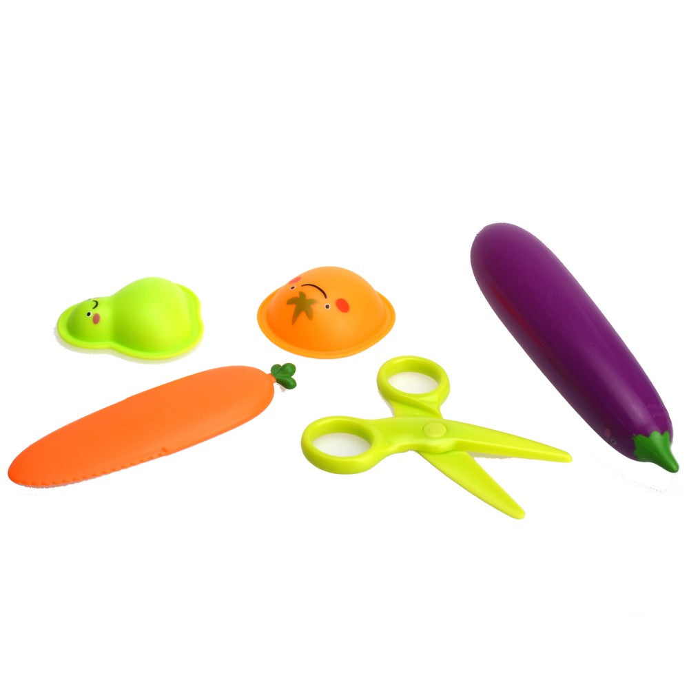 5 Pcs Fruit Dough Tool Set For Kids