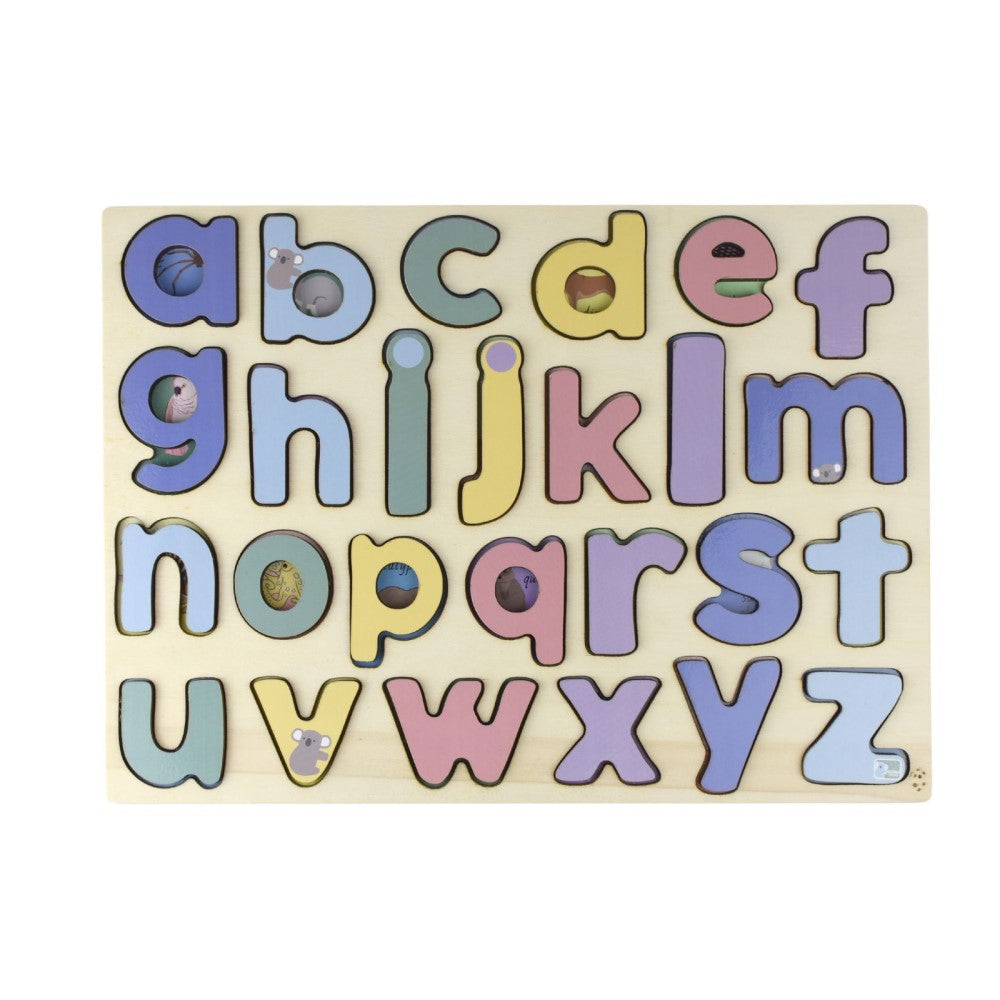 Australian Animals Lower Case Alphabet Puzzle Board