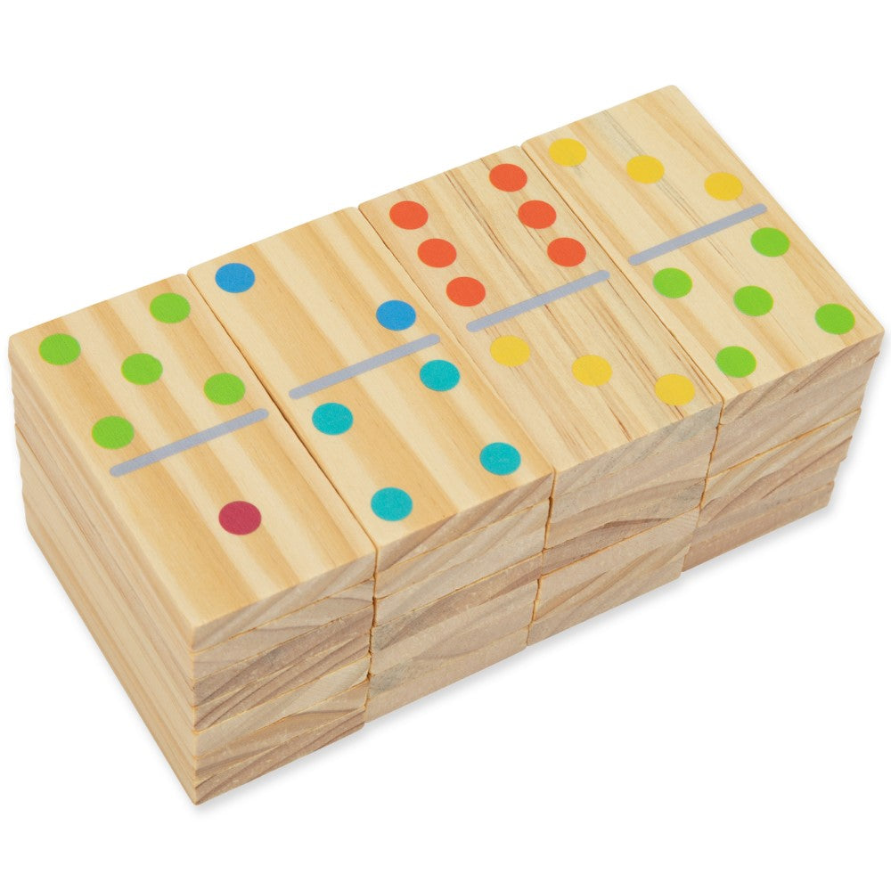 Kids Wooden Dominoes Lawn Game 21cms