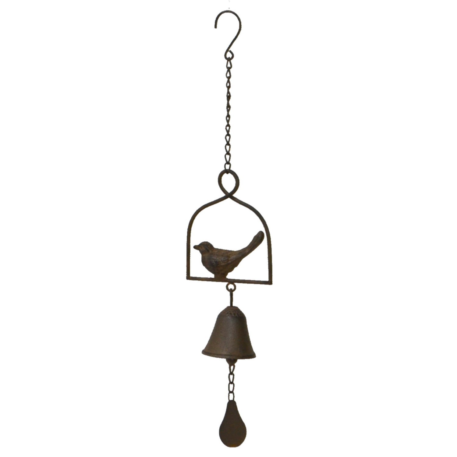 Framed Bird Cast Iron Garden Wind Chime