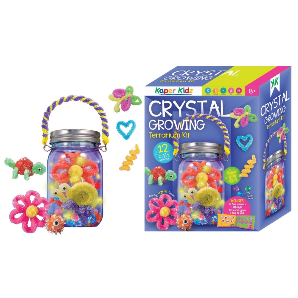 Glow In the Dark Crystal Growing Terrarium Kit